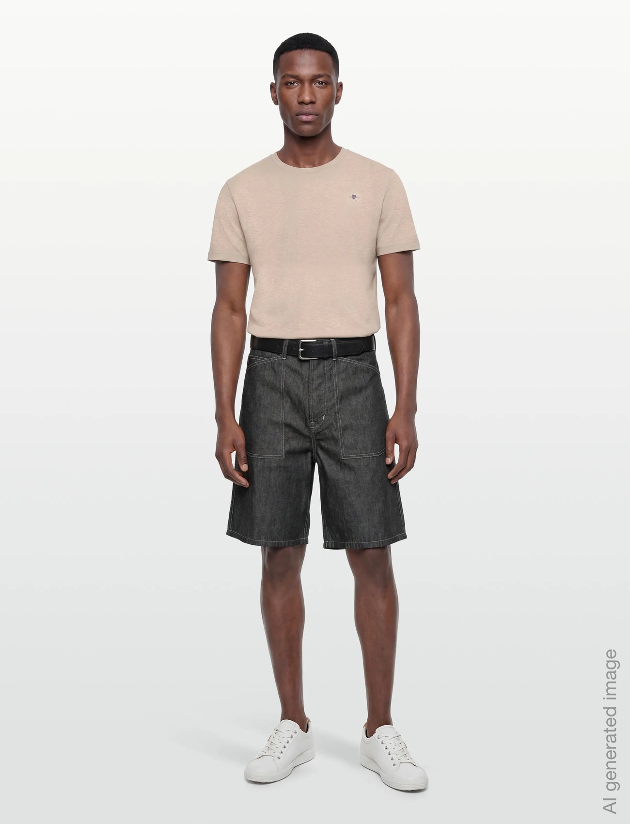 Bermuda/short SAILOR LOOSE FIT DENIM SHORT - RINSE BLACK DENIM