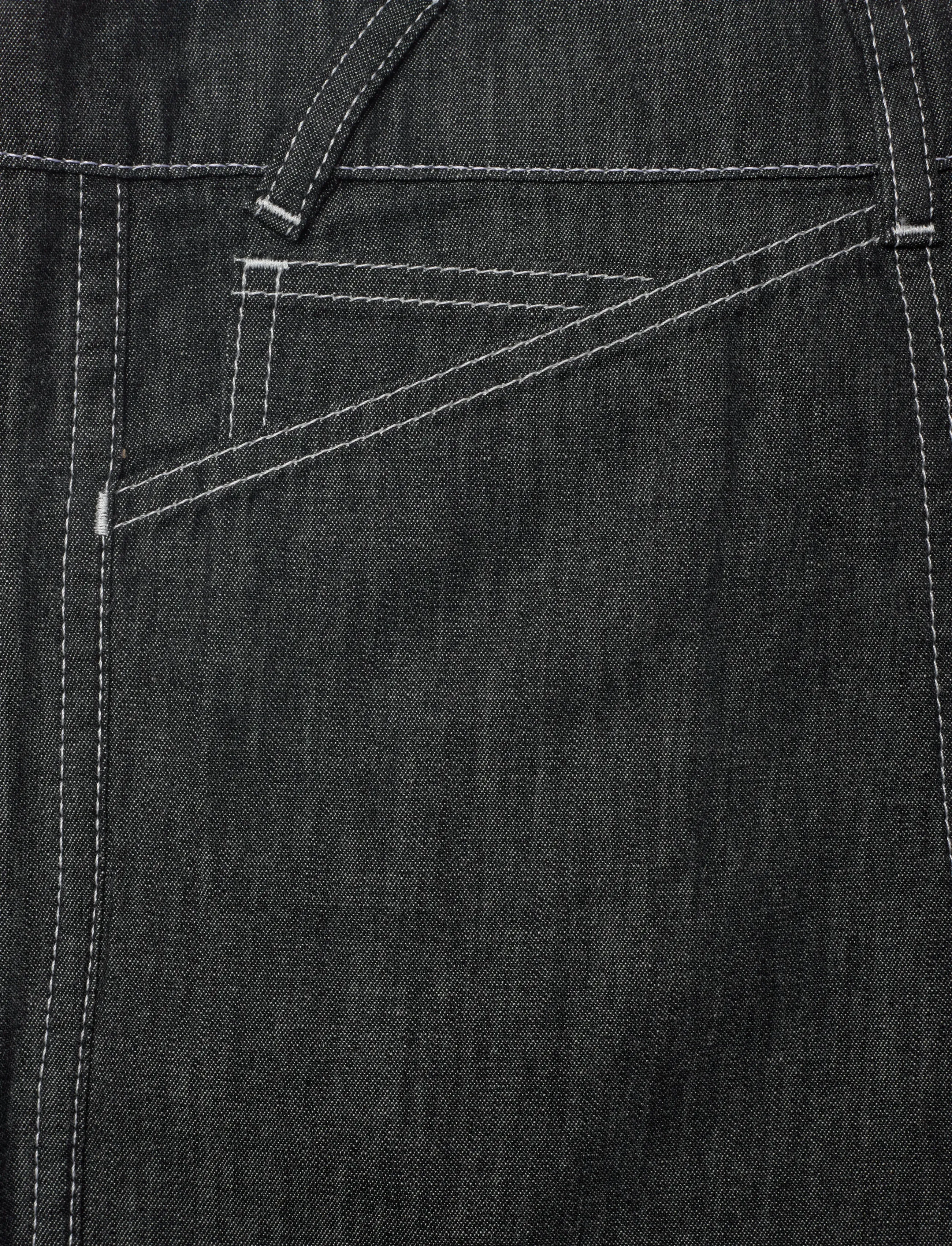 KENZO - Bermuda/short SAILOR LOOSE FIT DENIM SHORT - denim shorts - rinse black denim/ - 5