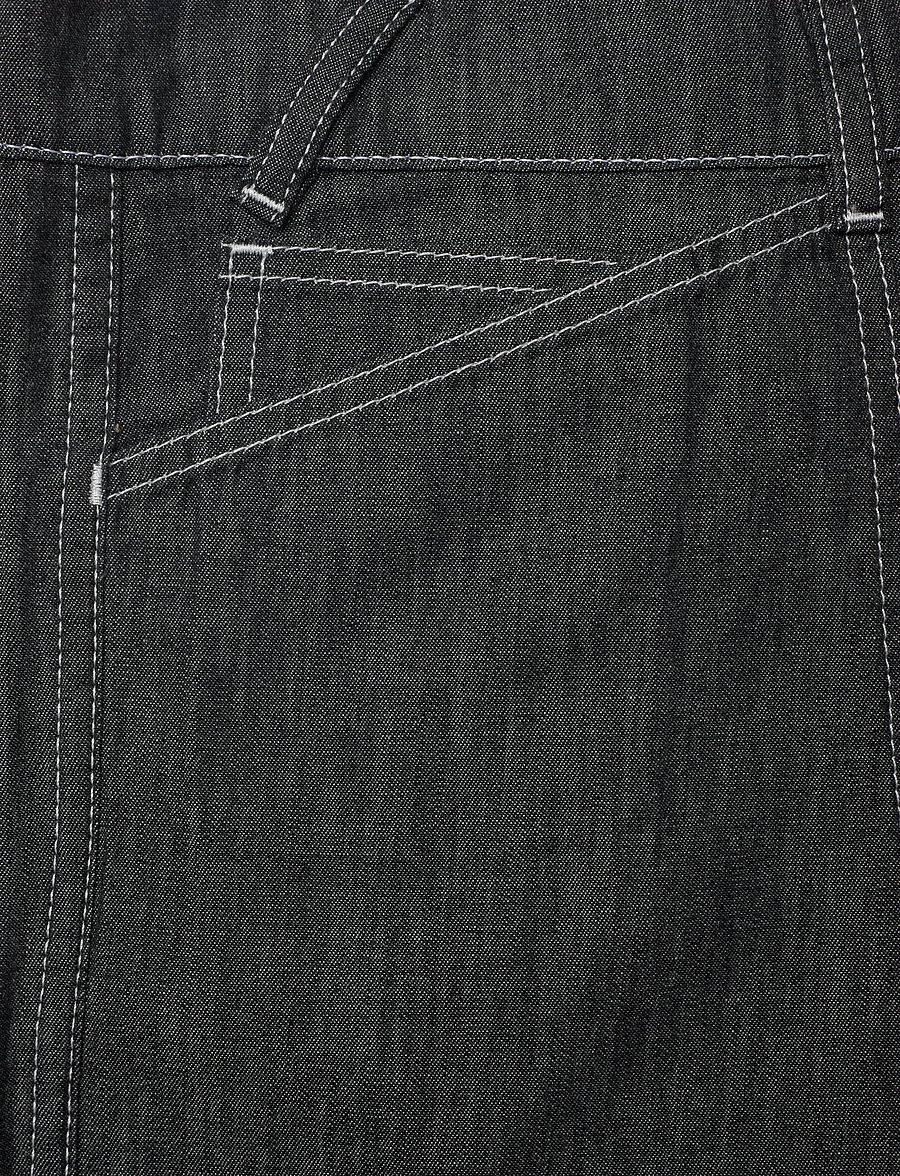KENZO - Bermuda/short SAILOR LOOSE FIT DENIM SHORT - lühikesed teksapüksid - rinse black denim/ - 5