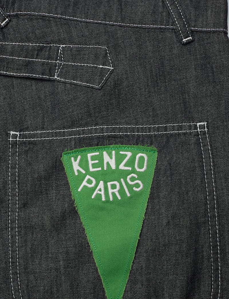 KENZO - Bermuda/short SAILOR LOOSE FIT DENIM SHORT - denim shorts - rinse black denim/ - 4