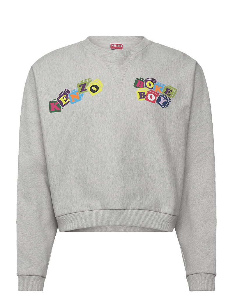 KENZO - Sweat BOKE BOY BATWING SWEATSHIRT - tøj - pale grey/ - 1