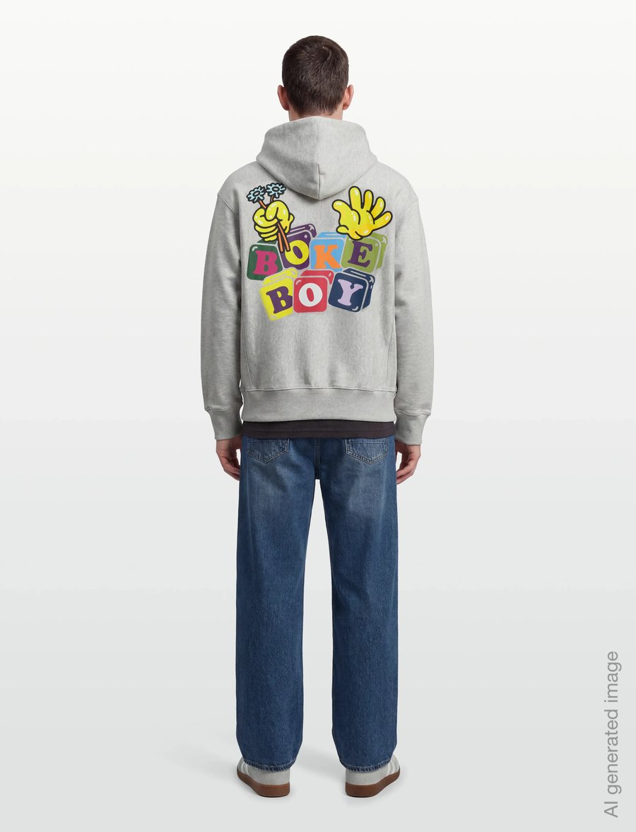 KENZO - Hoodie BOKE BOY OVERSIZE HOODIE - sweatshirts - pale grey/ - 4