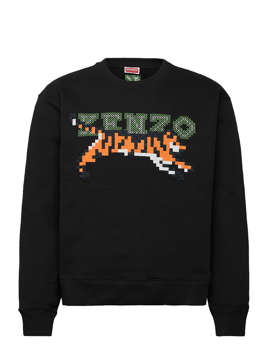 KENZO - Sweat KENZO PIXEL SWEATSHIRT - clothing - black/ - 1