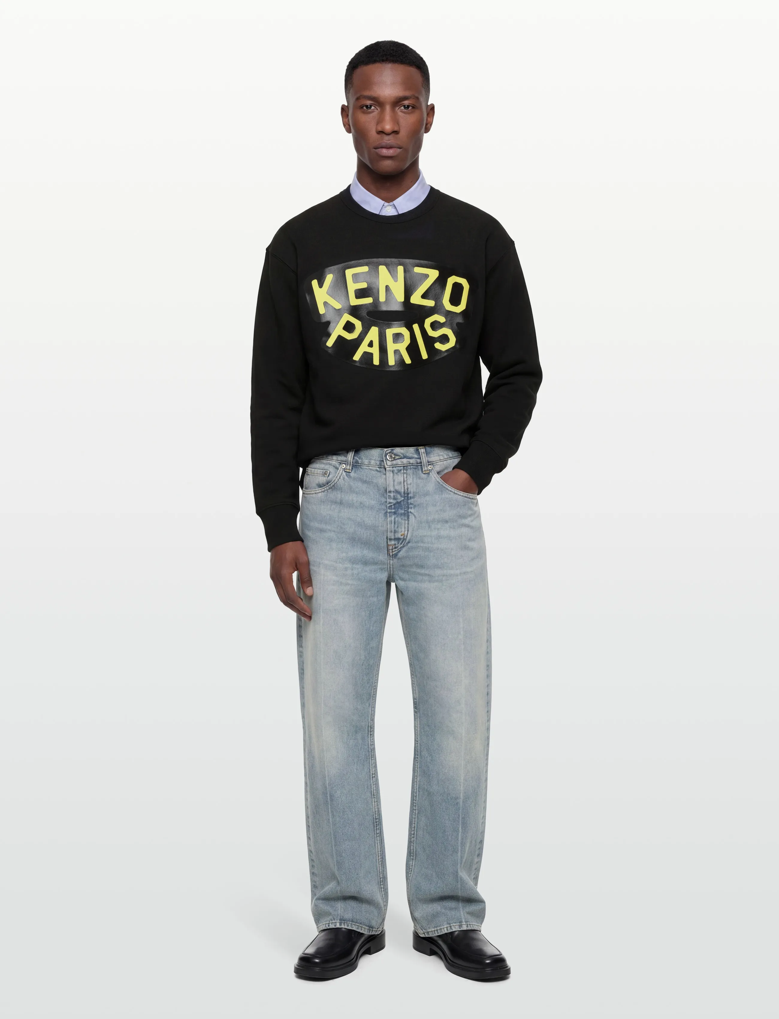 KENZO Sweat Nautical Oversize Sweatshirt, S, Black, Sweatshirts & Hættetrøjer > Sweatshirts, Herre