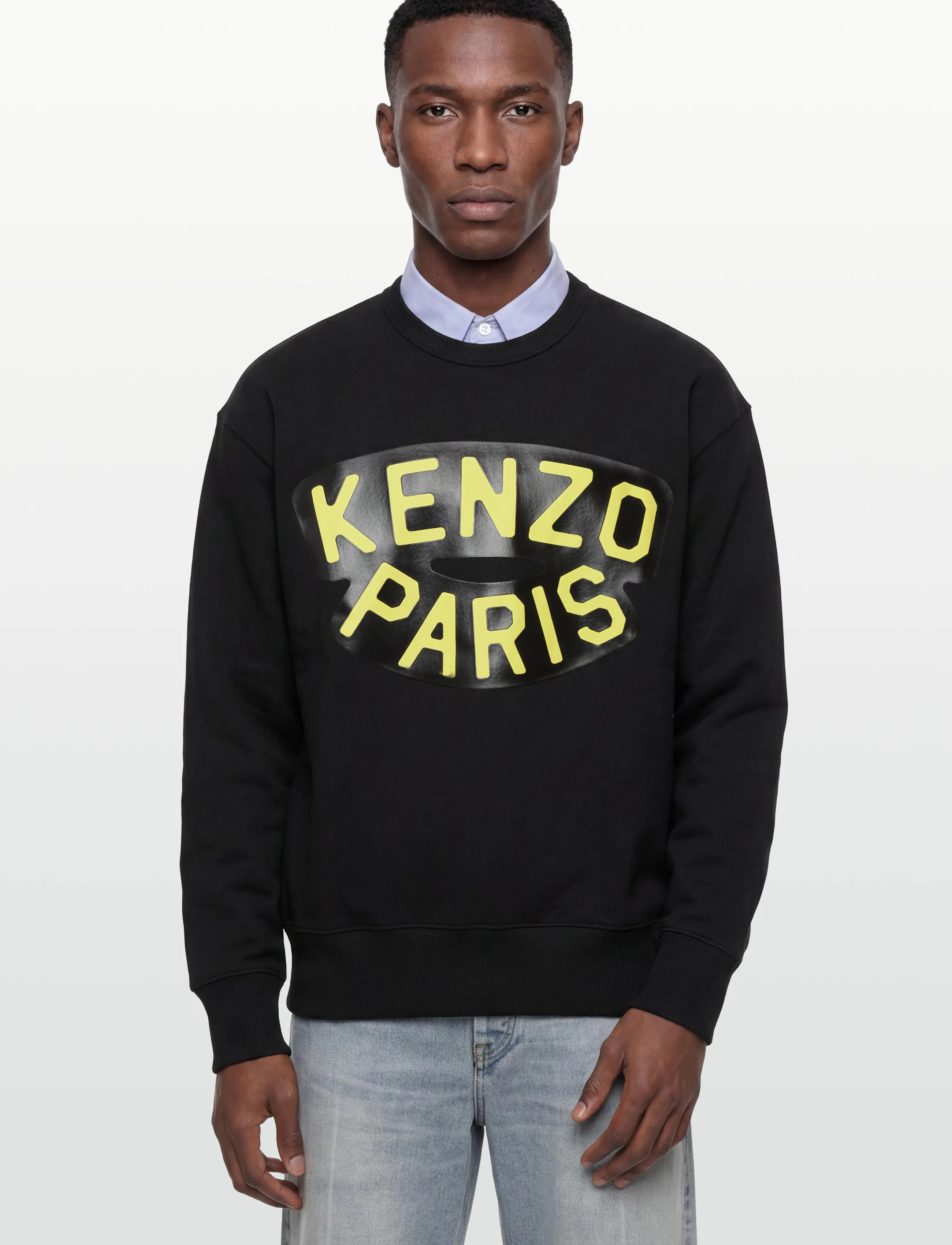 Kenzo Paris svart tröja med stor logotyp herr – bild 4