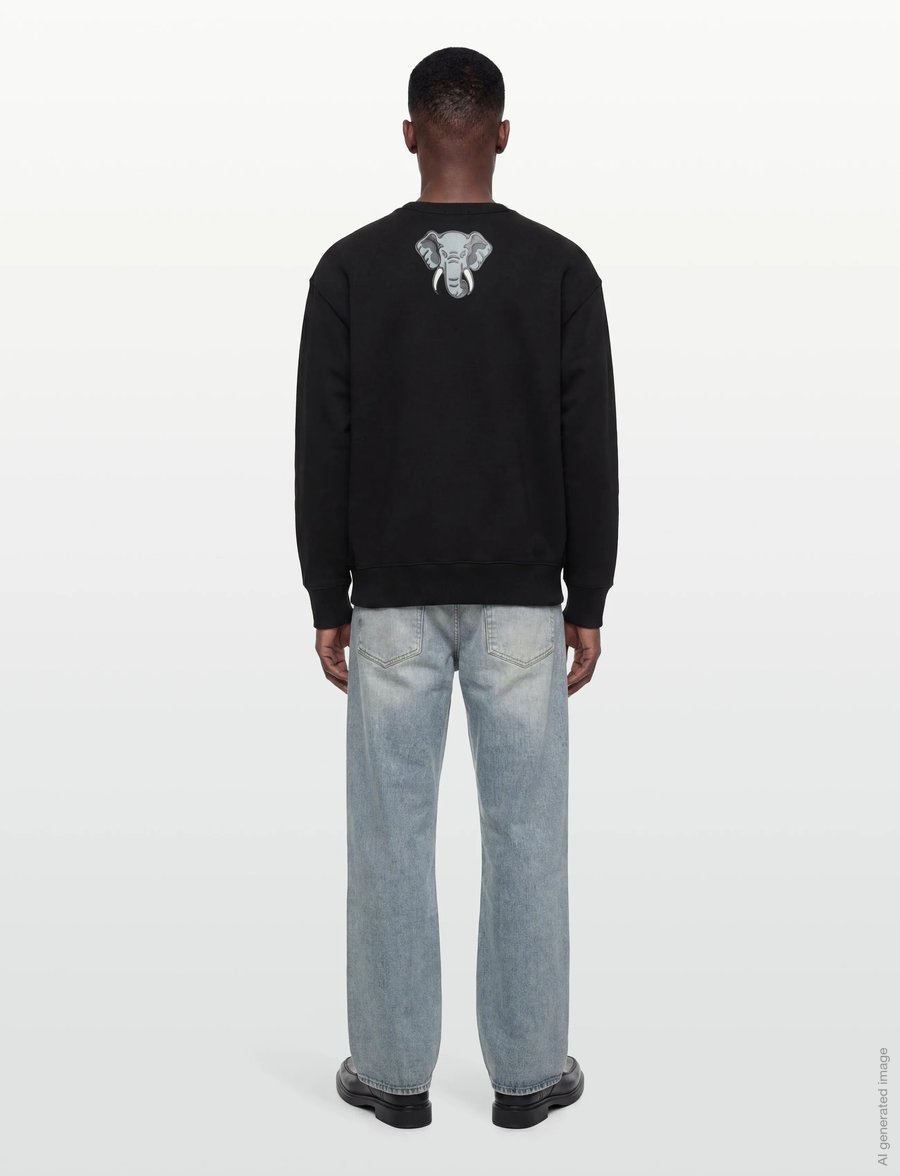 KENZO - Sweat NAUTICAL OVERSIZE SWEATSHIRT - sweatshirts - black/ - 4