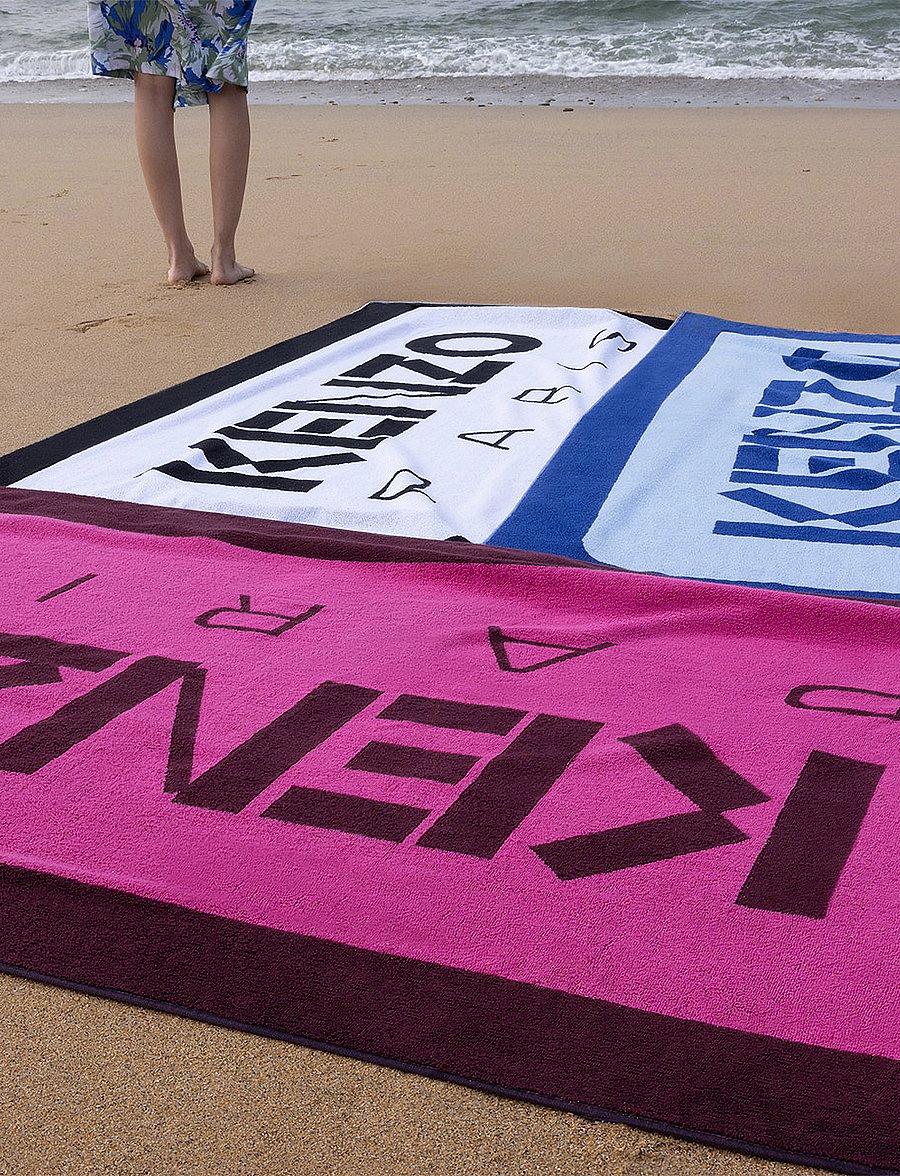 Kenzo Home - KLABEL Beach towel - badetücher - black - 0