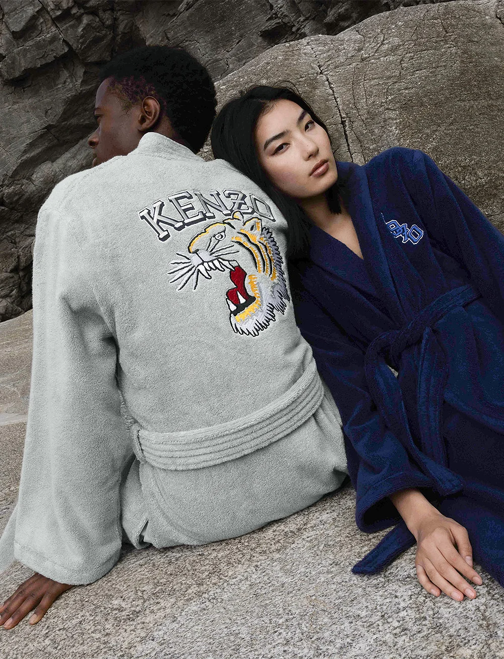 Kenzo Home - KVTIGER Bath robe - köp efter pris - whitef - 3