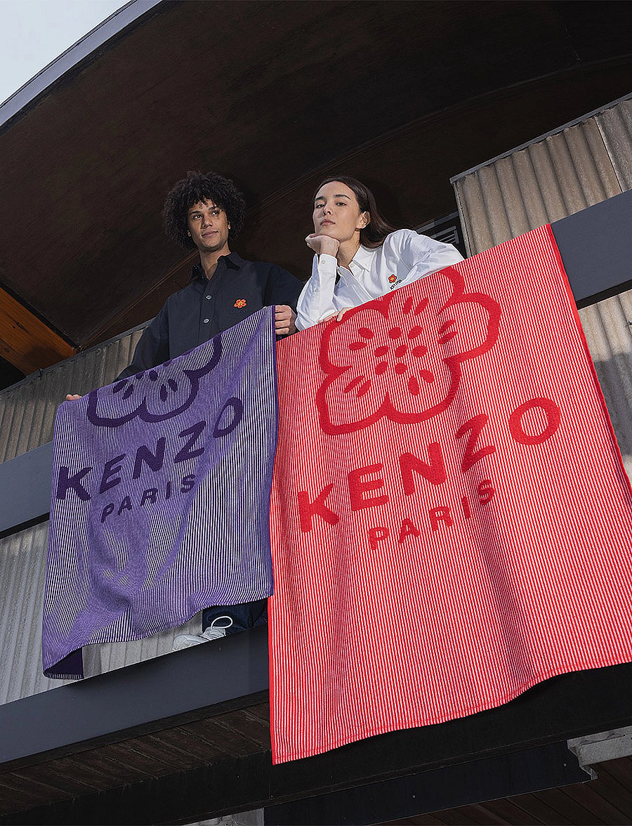 Kenzo Home - KHANKO Beach towel - vannitoa tekstiilid - cerise - 3