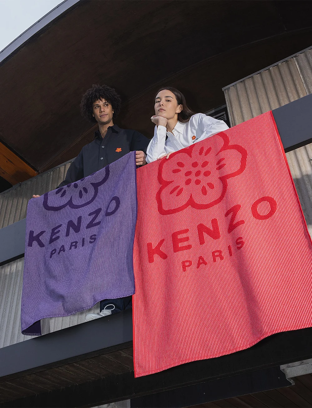 Kenzo Home - KHANKO Beach towel - badehåndklæder - violet - 3