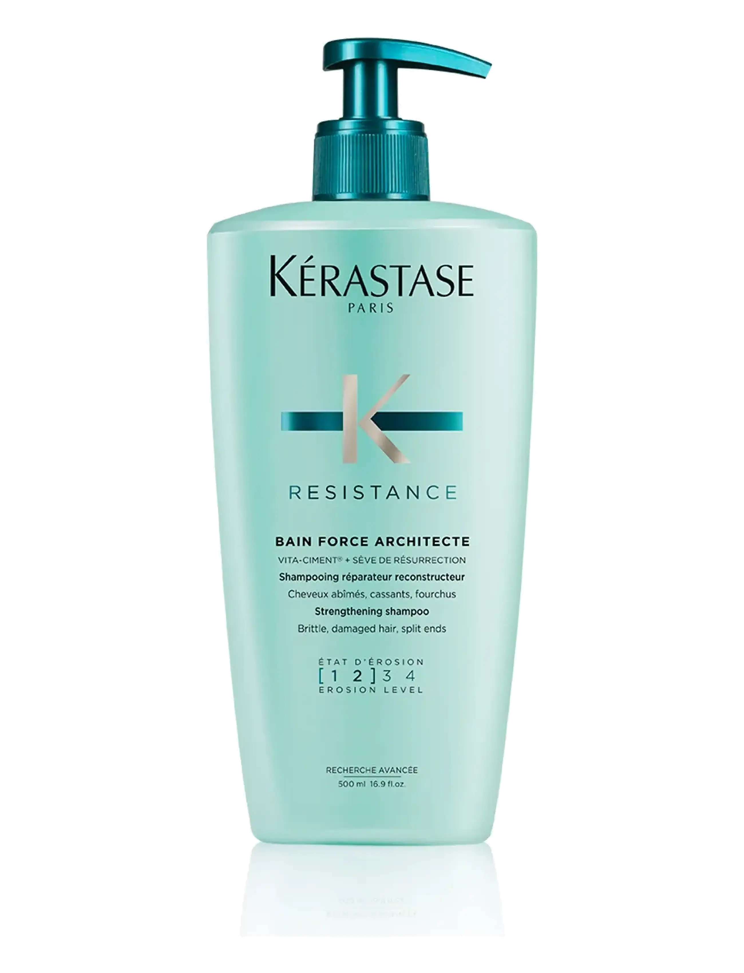 Kérastase Kérastase Resistance Bain Force Architecte Shampoo 500 ml, 500 ml, Nude, Pleje > Shampoo, Dame