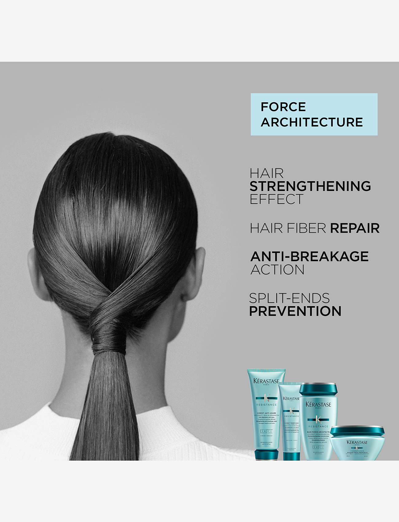 Kérastase - Resistance Bain Force Architecte Shampoo - shampoo - clear - 2