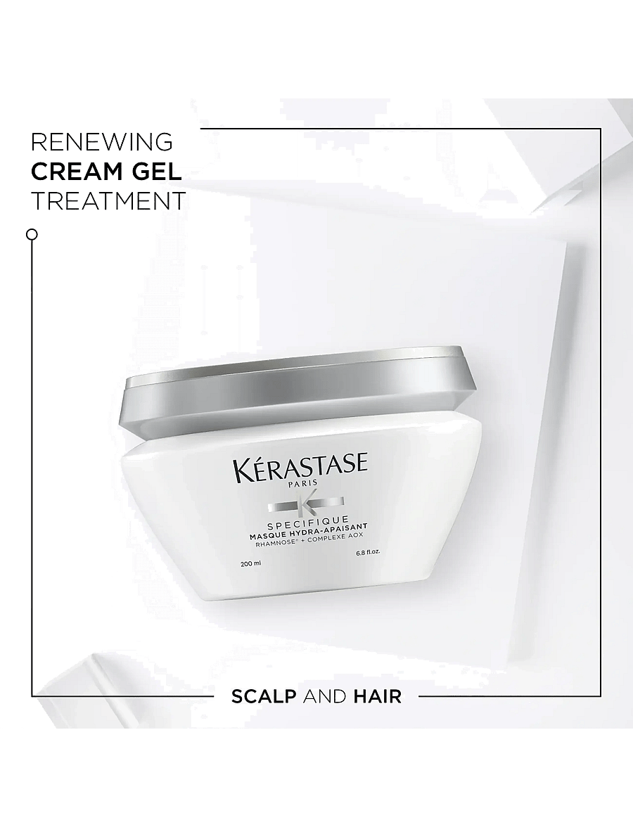 Kérastase - Kérastase Specifique Mask Hydra Apaisant Hair & Scalp Mask 200 ml - hårinpackning - clear - 1