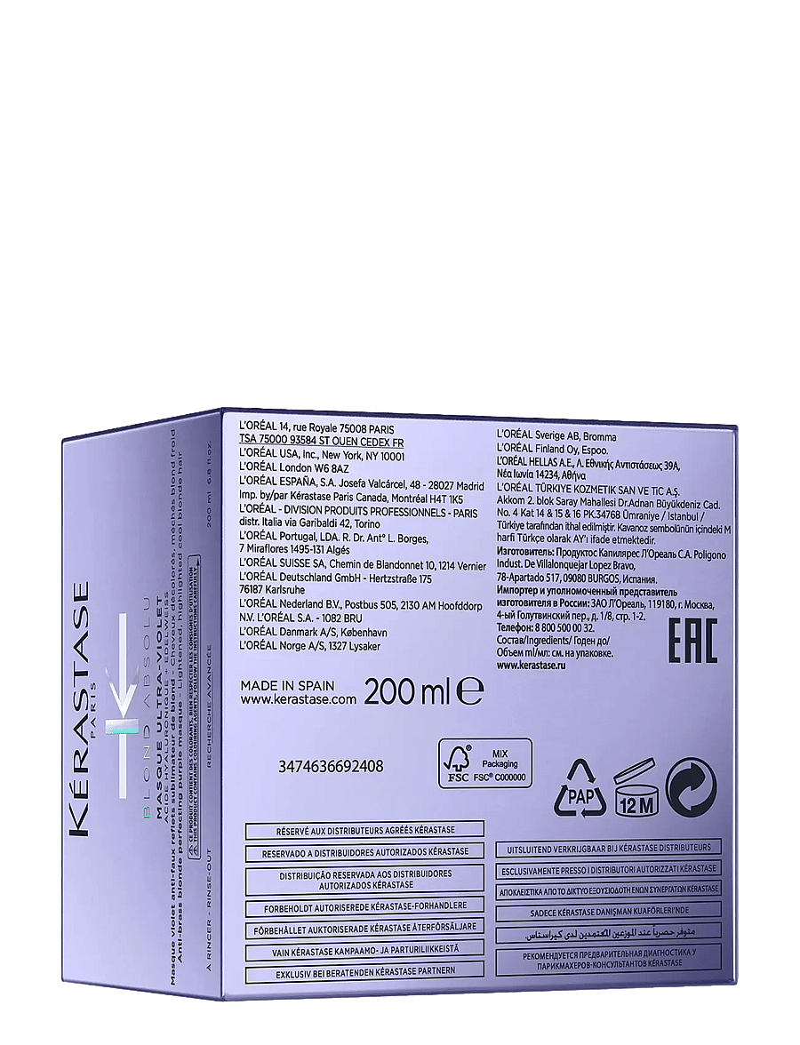 Kérastase - Kérastase Blond Absolu Masque Ultra-Violet Hair Mask 200 ml - hårkur - no colour - 3