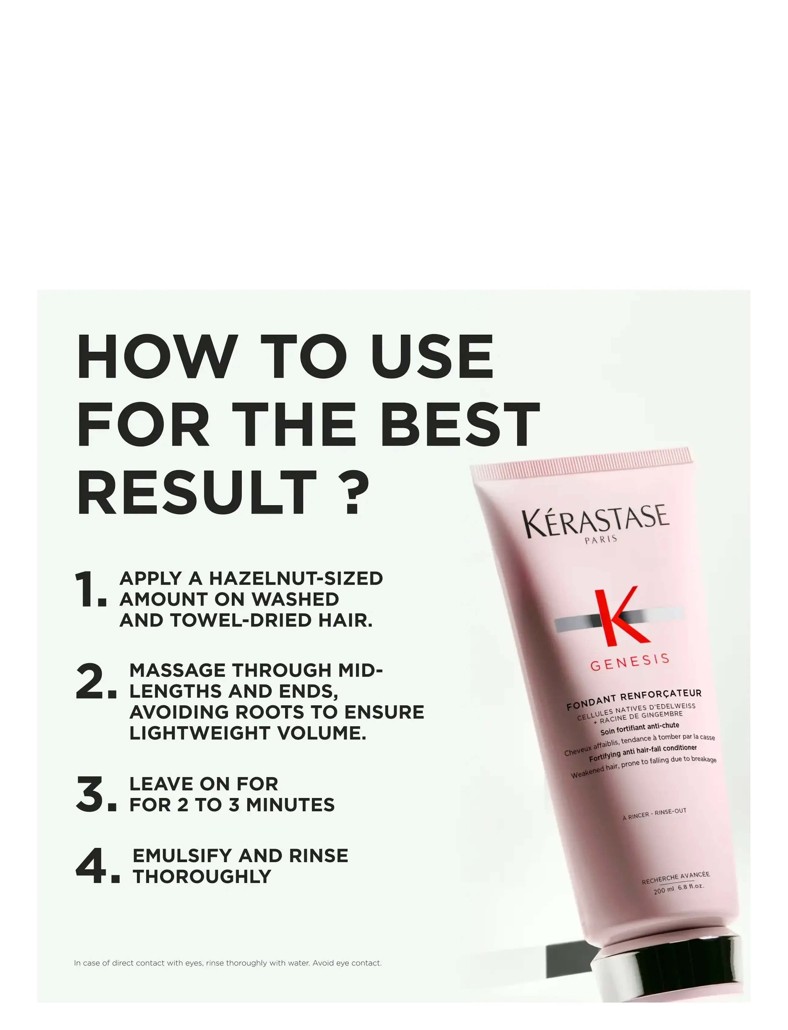 Kérastase - Kérastase Genesis Fondant Renforcateur Conditioner 200 ml - scalp treatment - no colour - 3