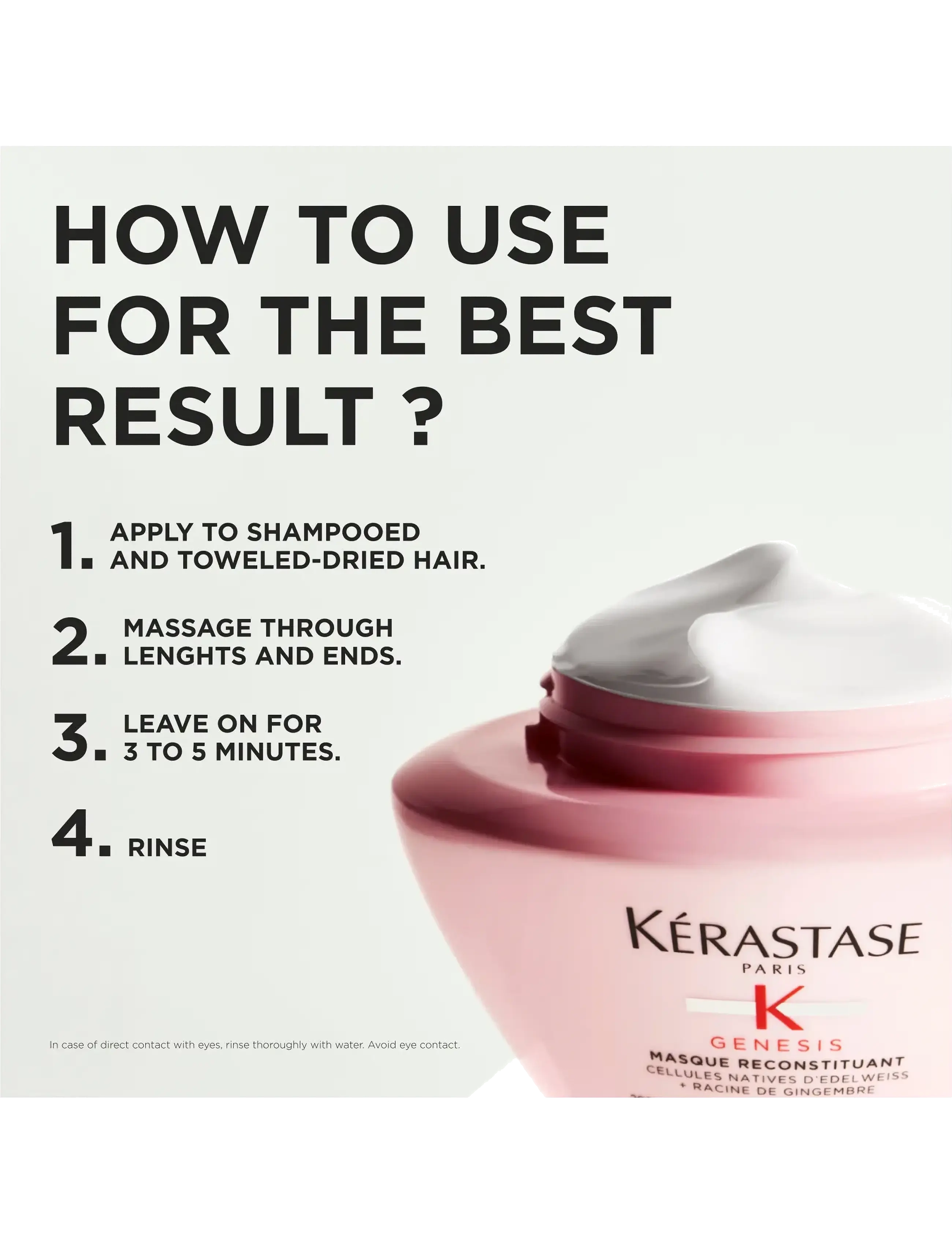 Kérastase - Kérastase Genesis Masque Reconstituant Hair Mask 200 ml - sommerens hårprodukter - no colour - 2