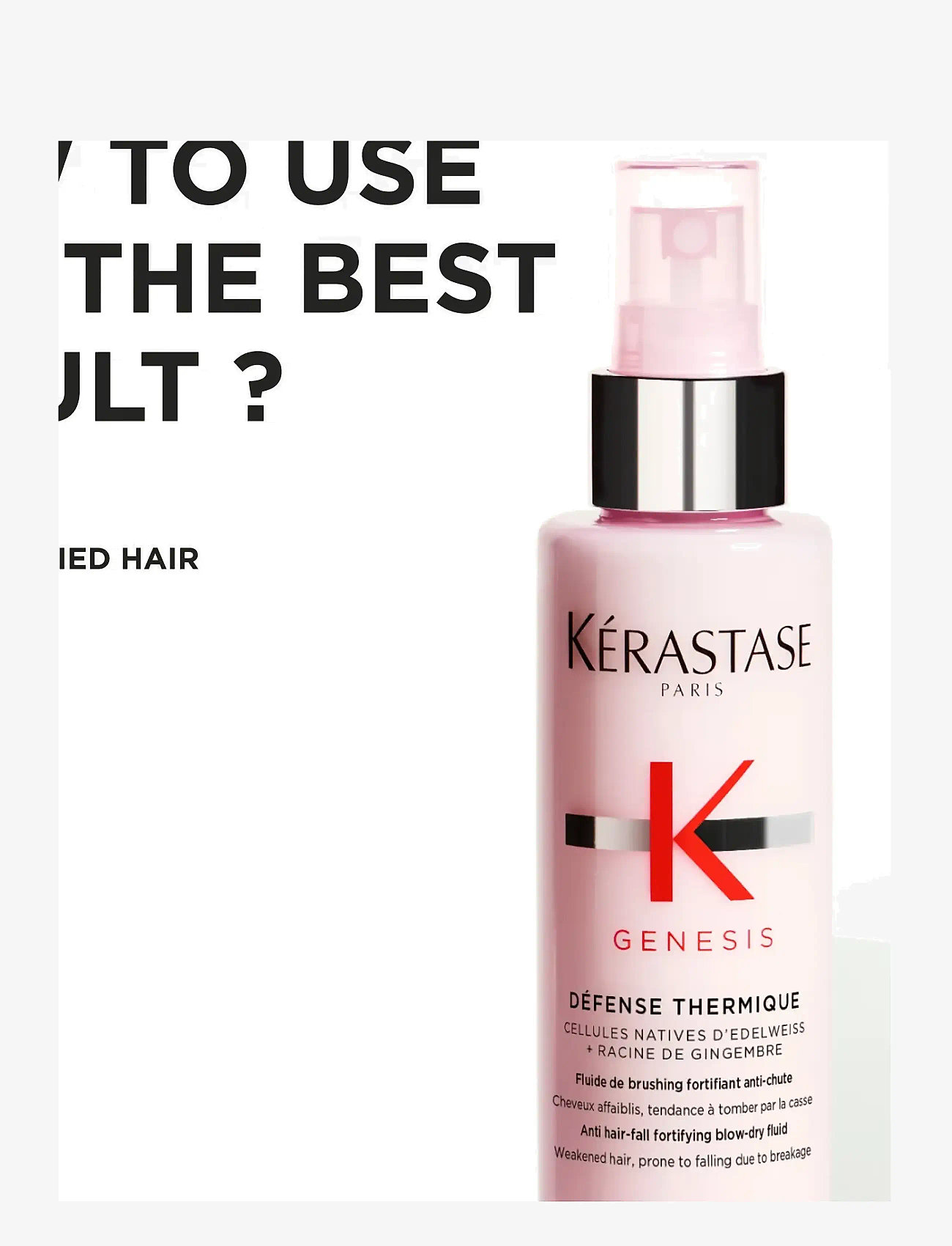 Kérastase - Genesis Défense Thermique Leave-In - värmeskydd - no colour - 3