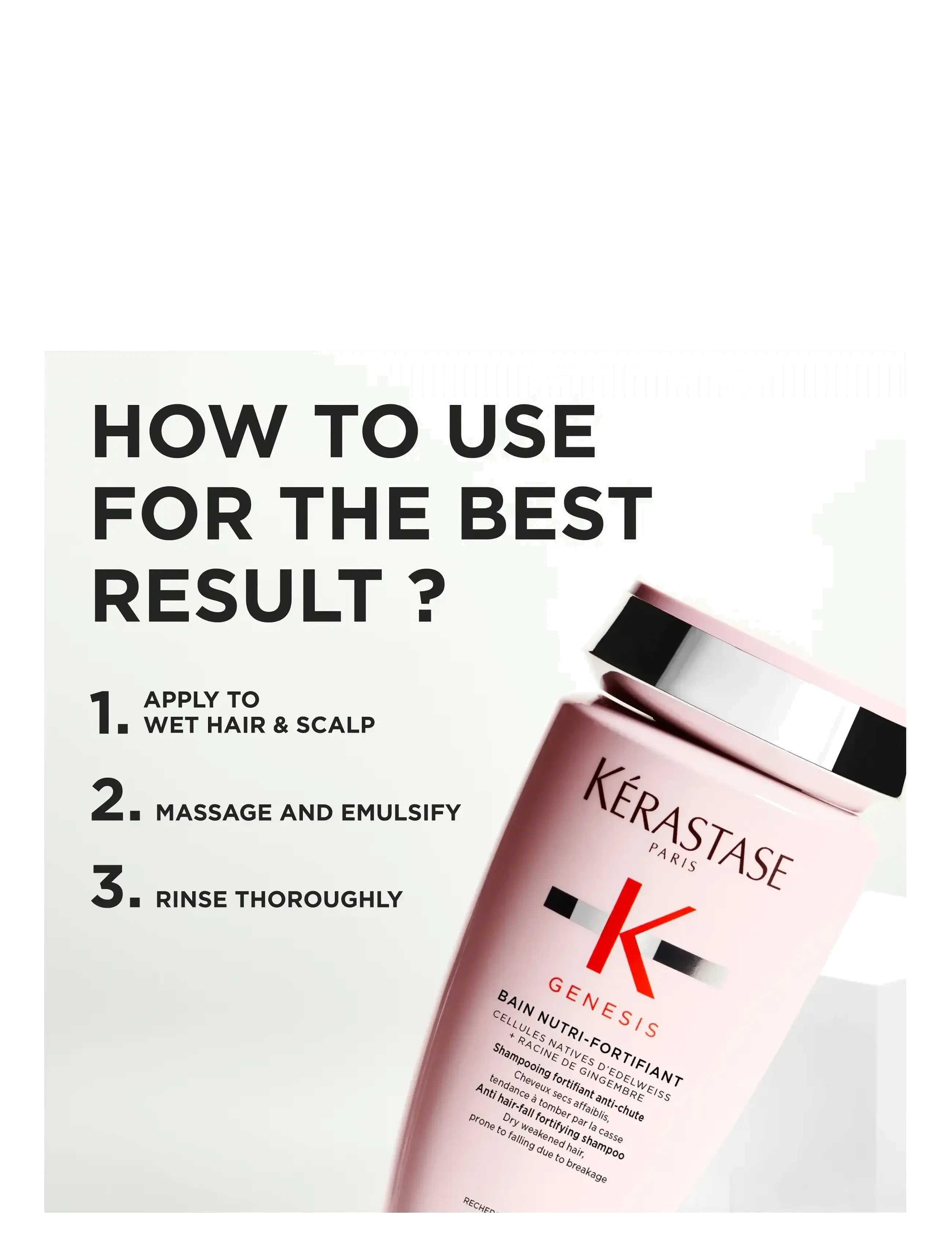 Kérastase - Kérastase Genesis Bain Nutri-Fortifiant 250 ml - meðferðir fyrir hársvörð - no colour - 2