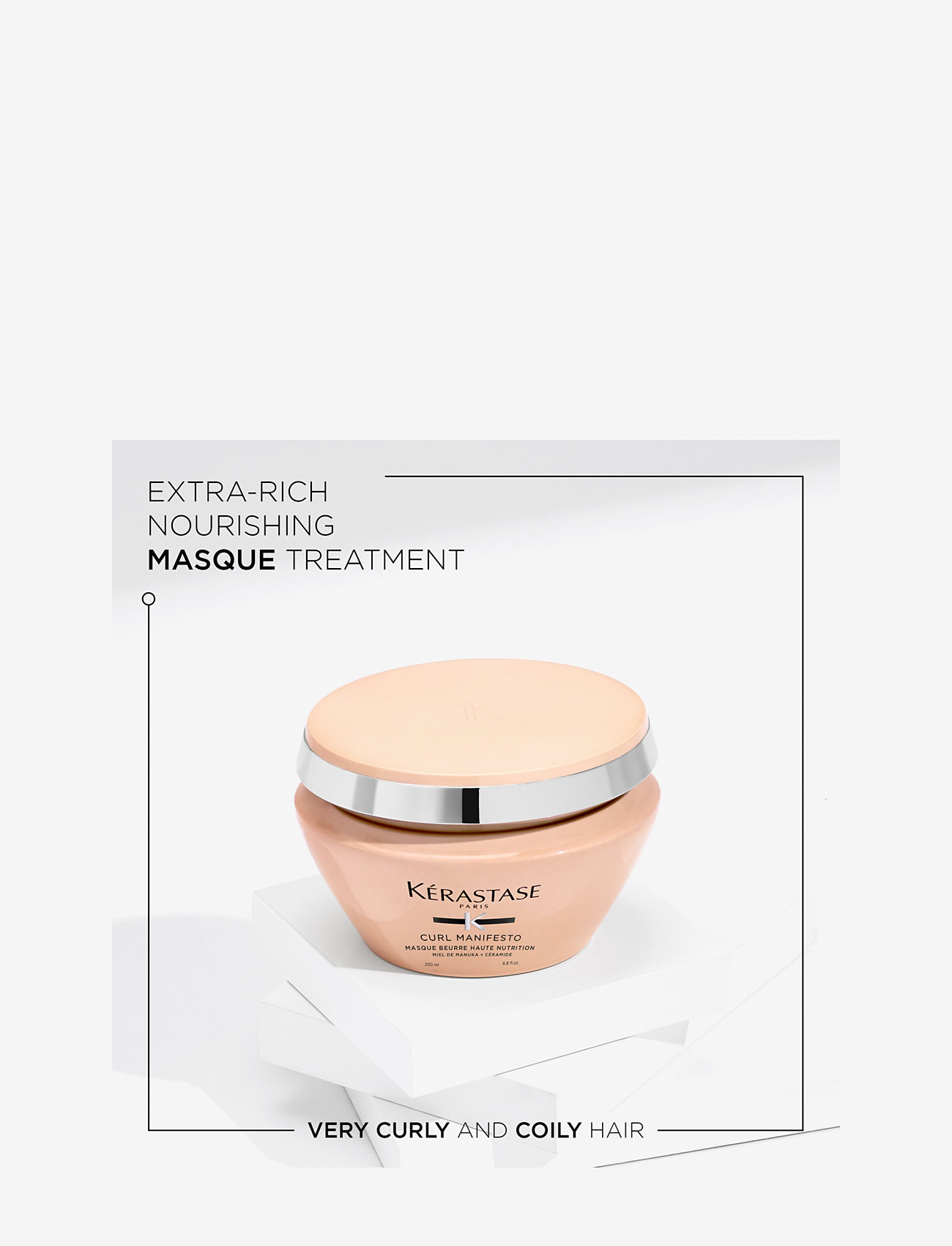 Kérastase - Kérastase Curl Manifesto Masque Beurre Haute Nutrition Hair Mask 200 ml - hårinpackning - clear - 2