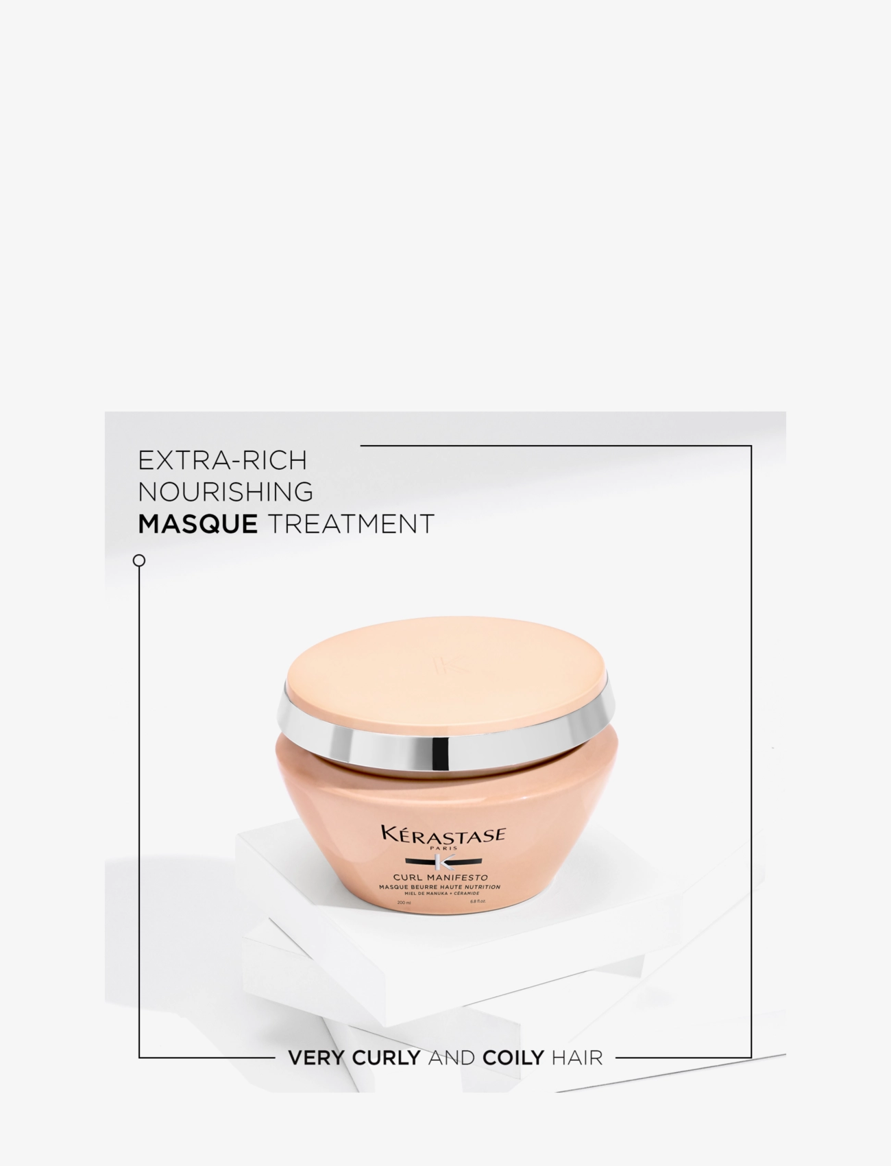 Kérastase - Kérastase Curl Manifesto Masque Beurre Haute Nutrition Hair Mask 200 ml - hårkur - clear - 2
