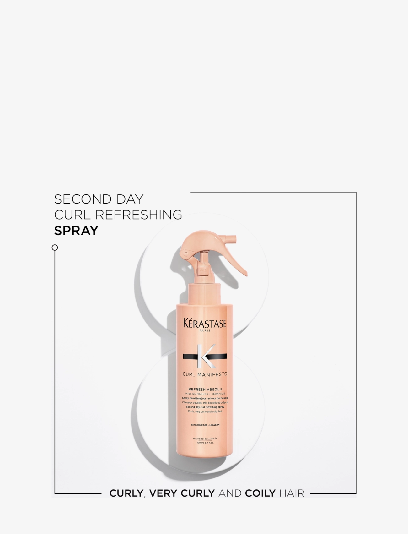 Kérastase - Kérastase Curl Manifesto Refresh Absolu Leave-In 190 ml - hårpleie - clear - 1