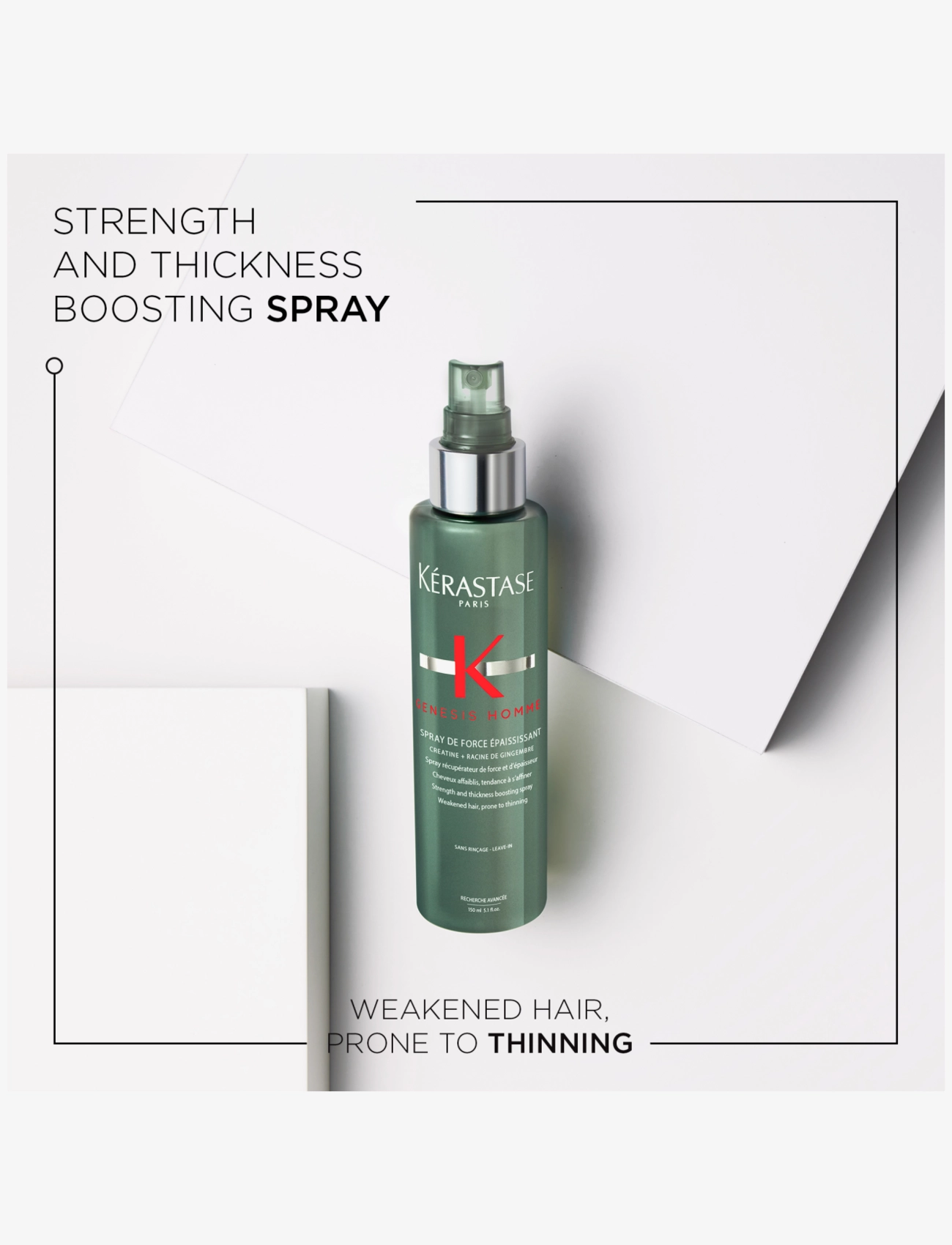 Kérastase - Genesis Homme Spray Recuperateur D'Epasseur - hårkur - no colour - 1