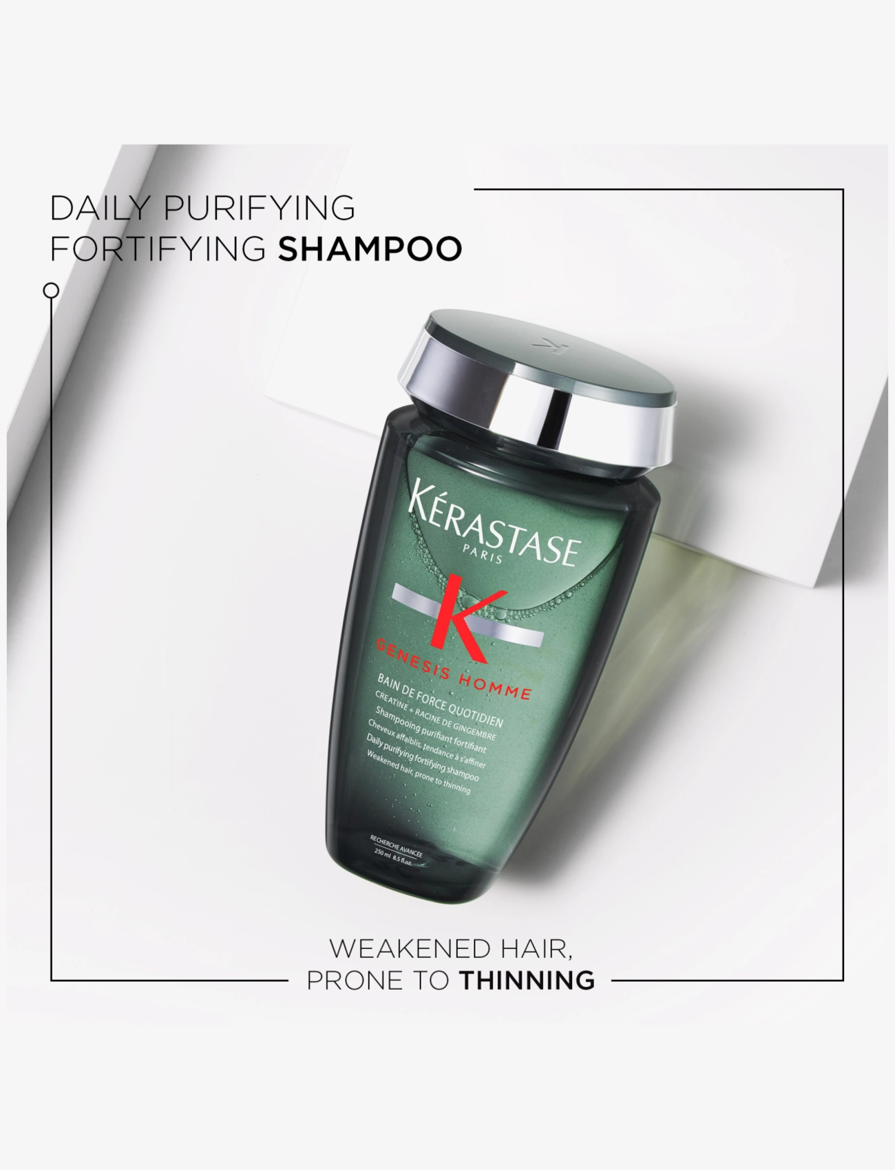 Kérastase - Kérastase Genesis Homme Bain de Force Quotiden 250 ml - shampoo - no colour - 2