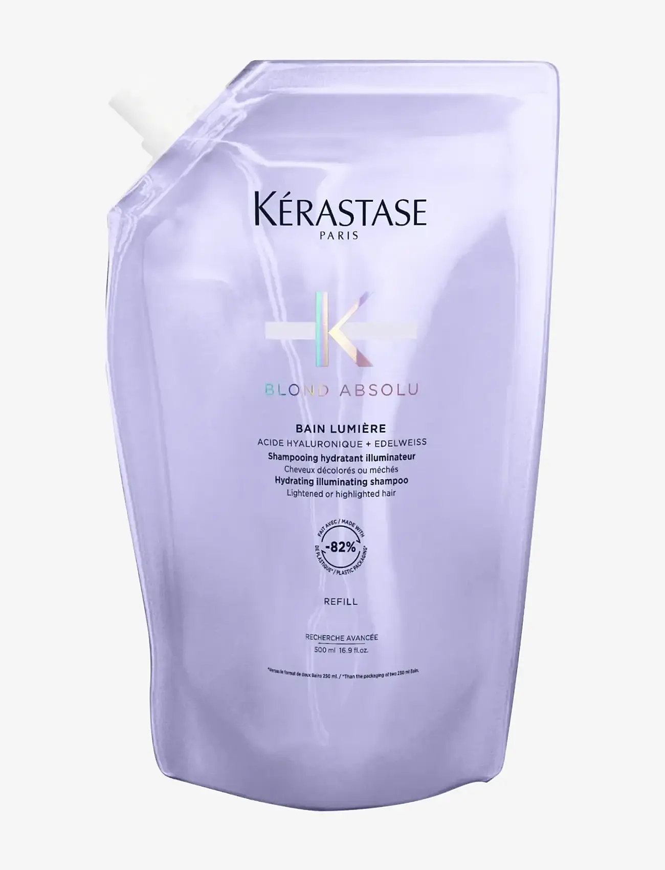 Kérastase - Kérastase Blond Absolu Bain Lumière Shampoo 500 ml Refill - hårvård refill - clear - 0