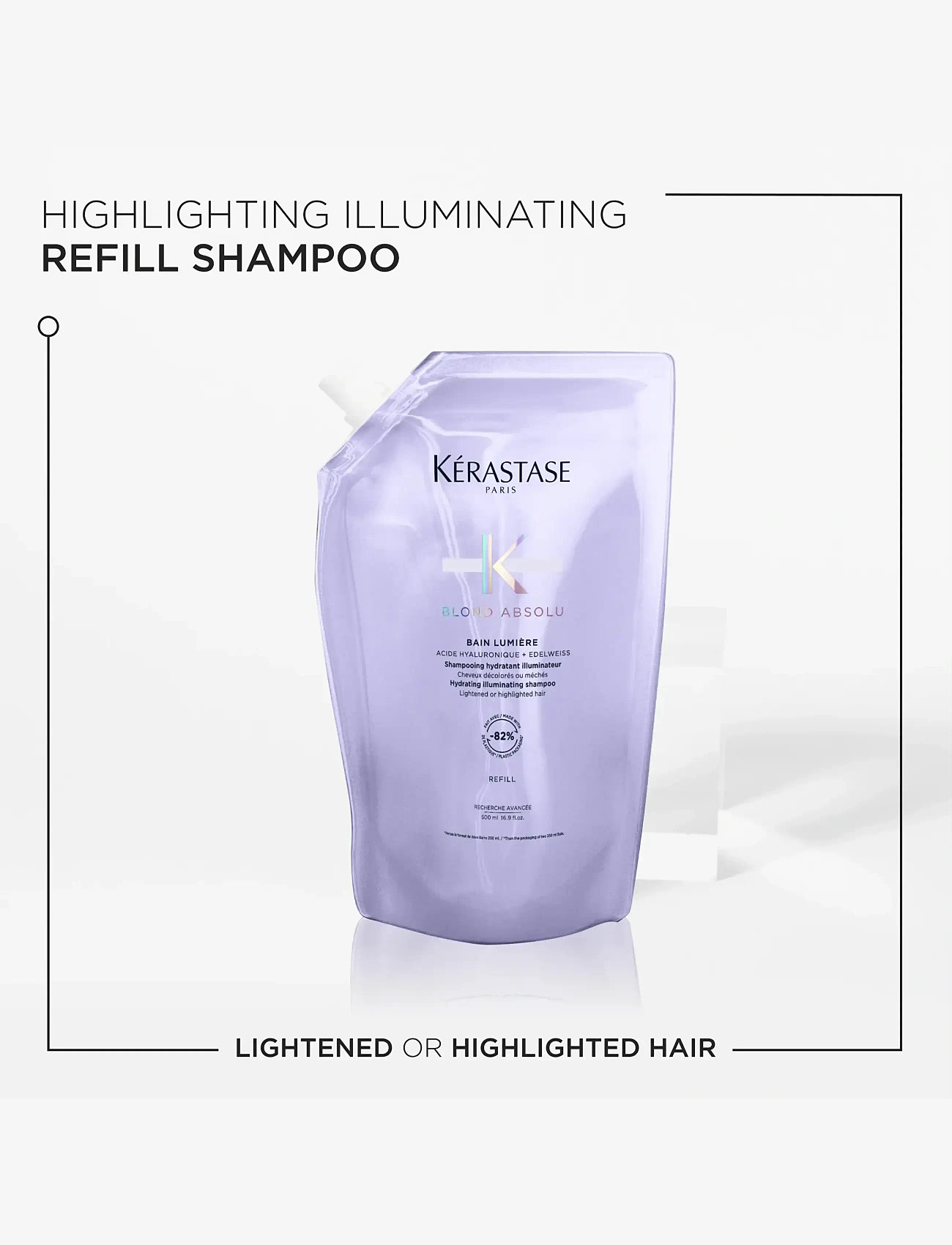 Kérastase - Kérastase Blond Absolu Bain Lumière Shampoo 500 ml Refill - hårvård refill - clear - 2