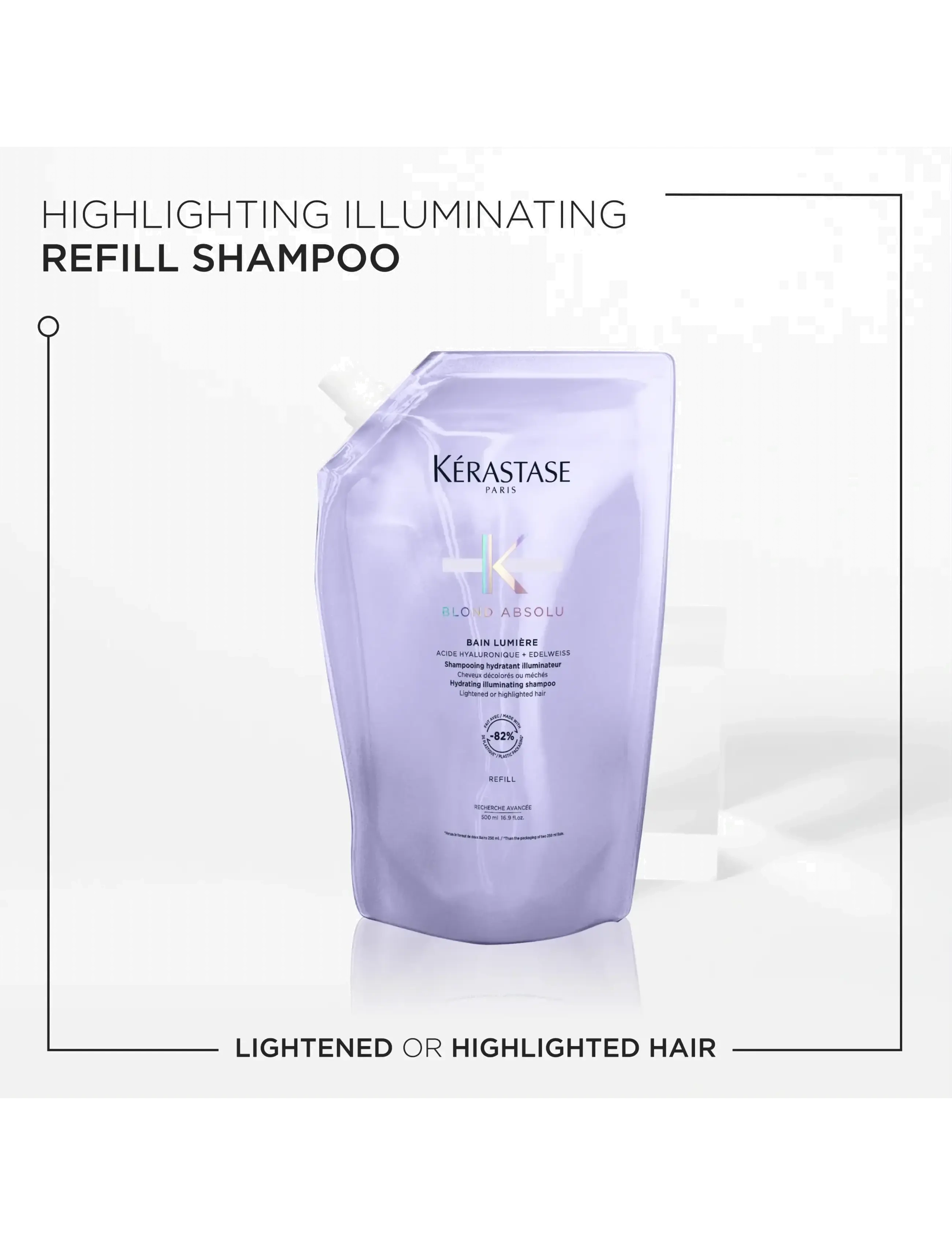 Kérastase - Kérastase Blond Absolu Bain Lumière Shampoo 500 ml Refill - hårvård refill - clear - 2