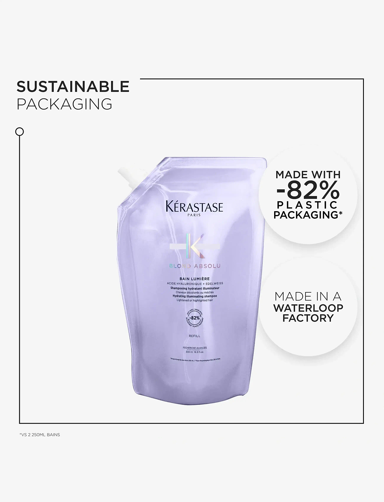 Kérastase - Kérastase Blond Absolu Bain Lumière Shampoo 500 ml Refill - hårvård refill - clear - 5