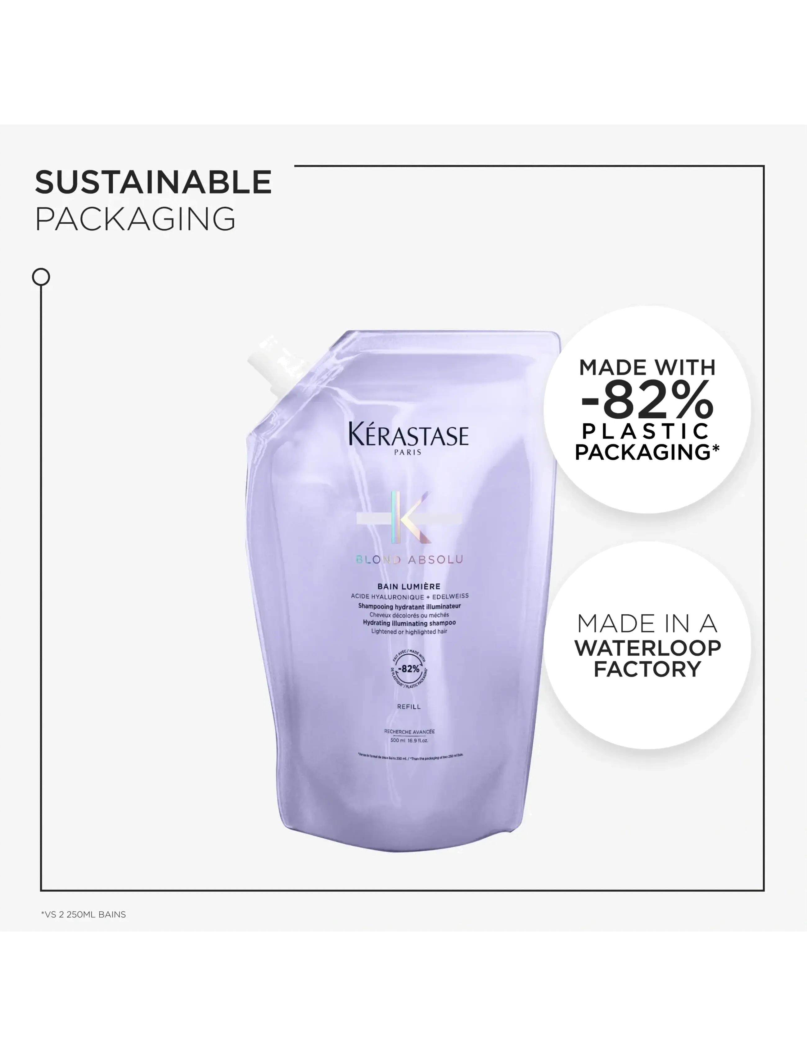 Kérastase - Kérastase Blond Absolu Bain Lumière Shampoo 500 ml Refill - hårvård refill - clear - 5