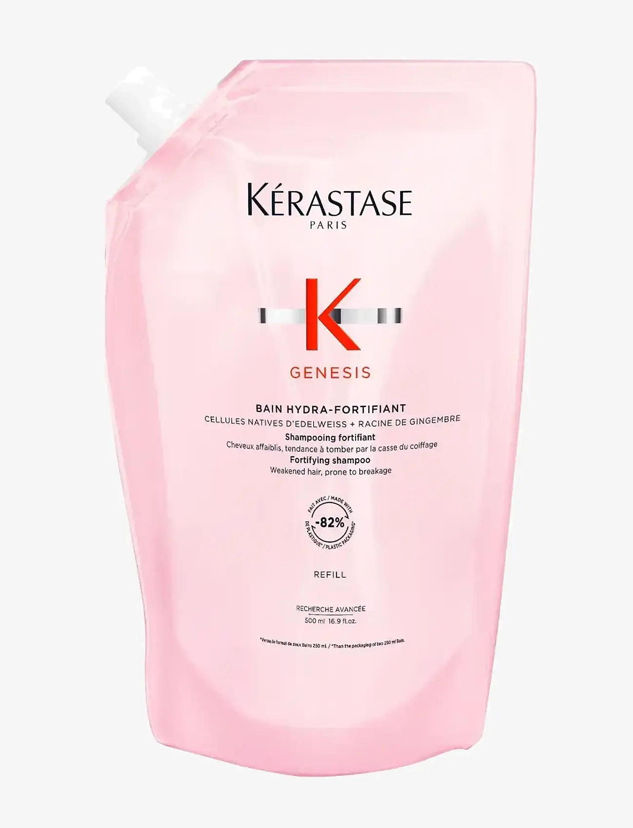 Kérastase - Kérastase Genesis Bain Hydra-Fortifiant Shampoo 500 ml Refill - refill til hårpleje - clear - 0