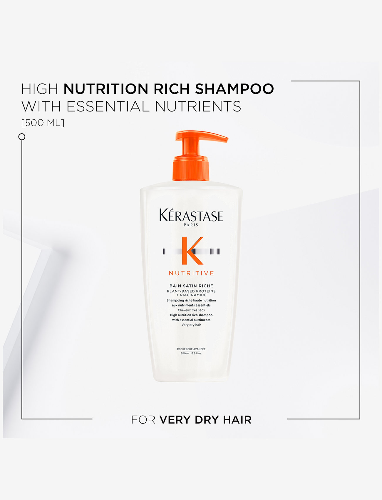 Kérastase - Kérastase Nutritive Bain Riche Shampoo 500 ml - shampoo - no color - 1
