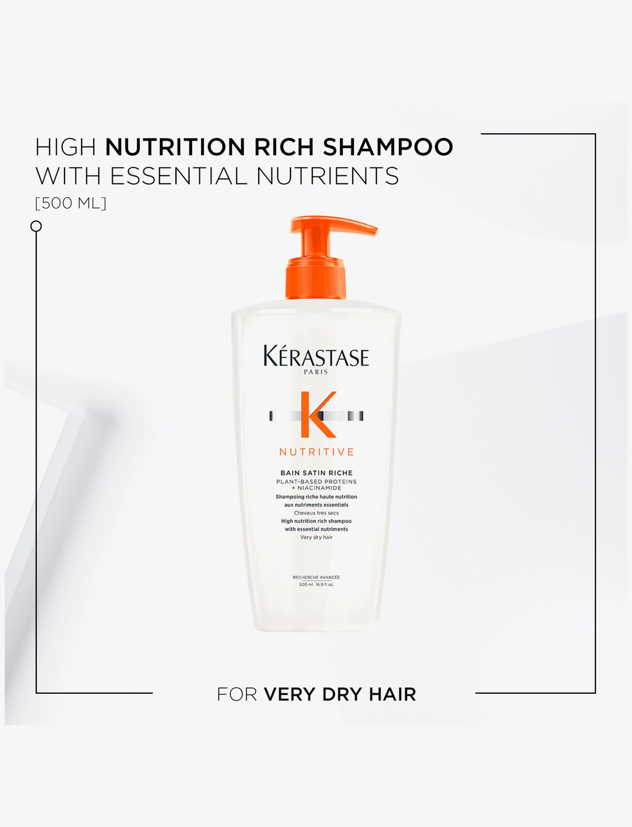 Kérastase - Kérastase Nutritive Bain Riche Shampoo 500 ml - hiustenhoito - no color - 1