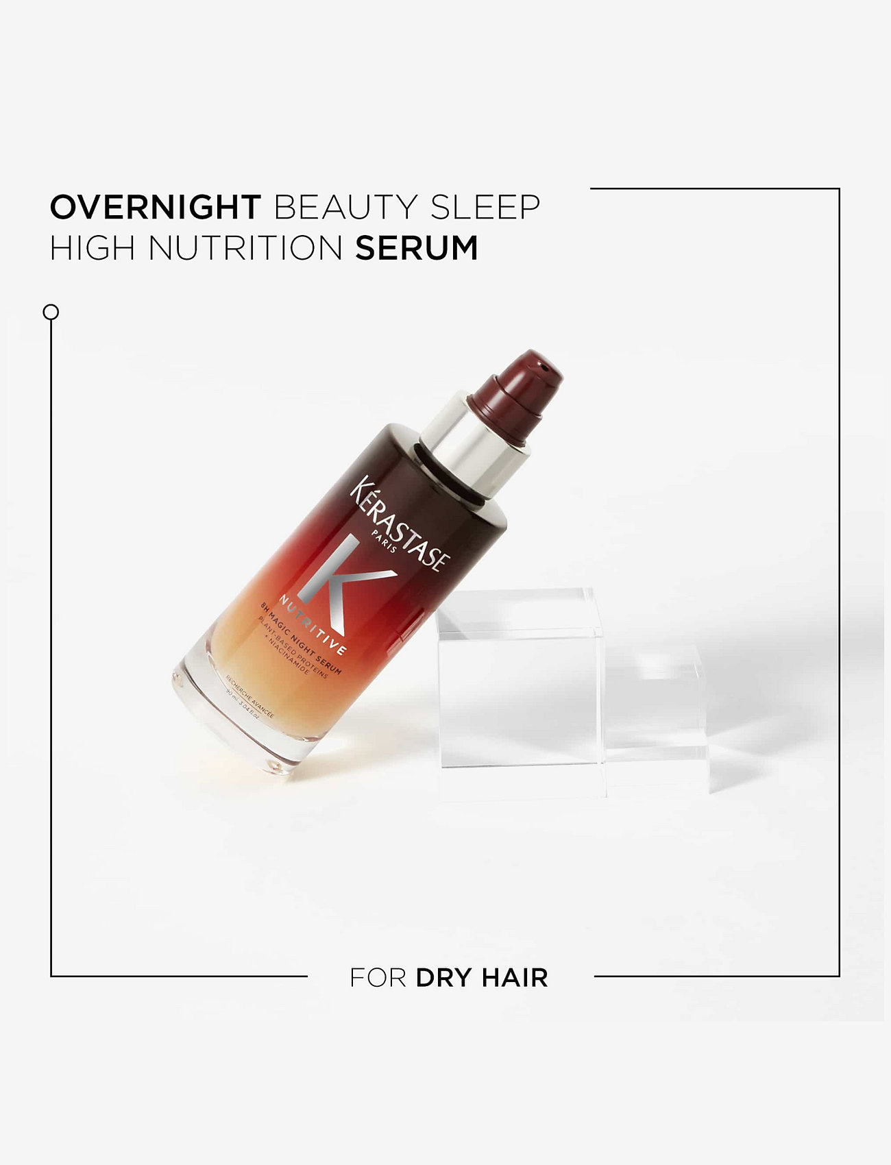 Kérastase - Kérastase Nutritive 8H Magic Night Serum 90 ml - hårserum - clear - 2