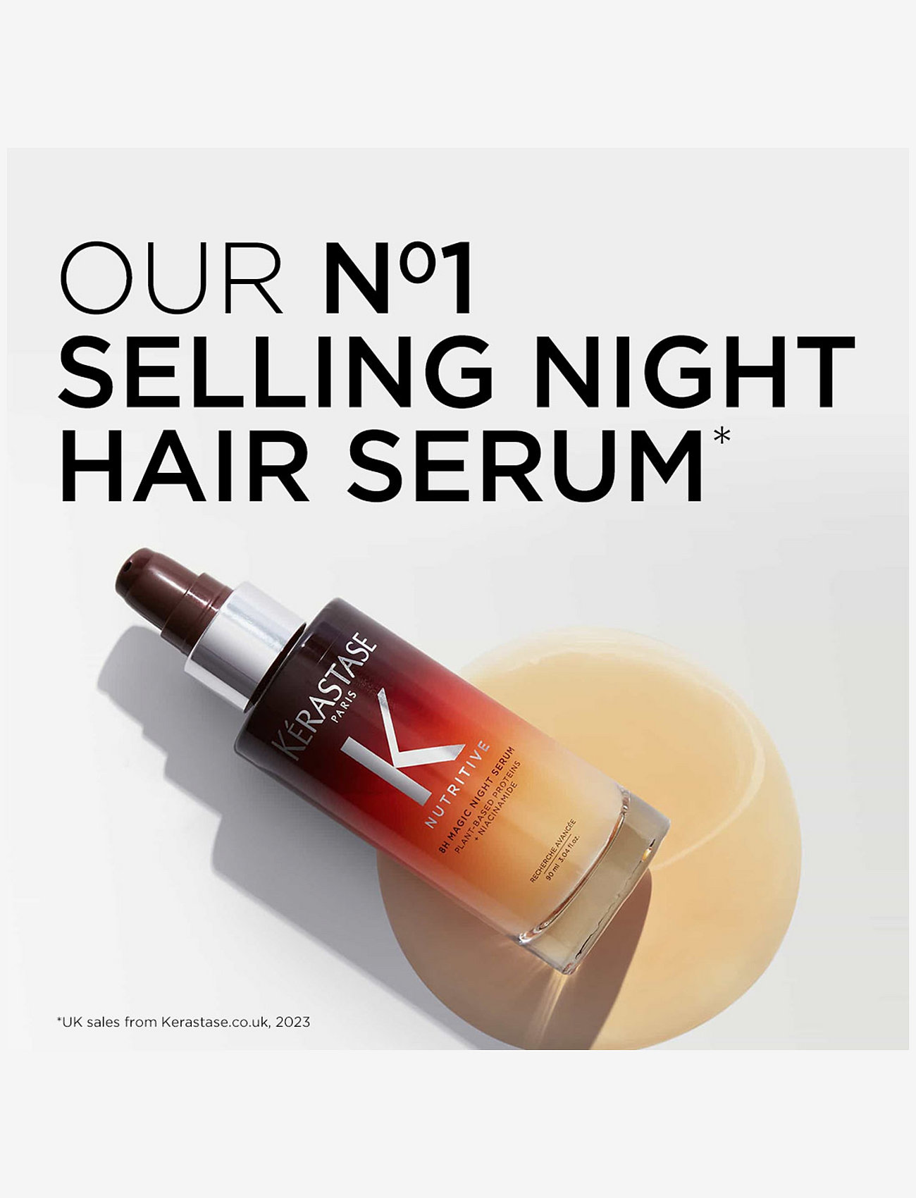 Kérastase - Kérastase Nutritive 8H Magic Night Serum 90 ml - hårserum - clear - 3