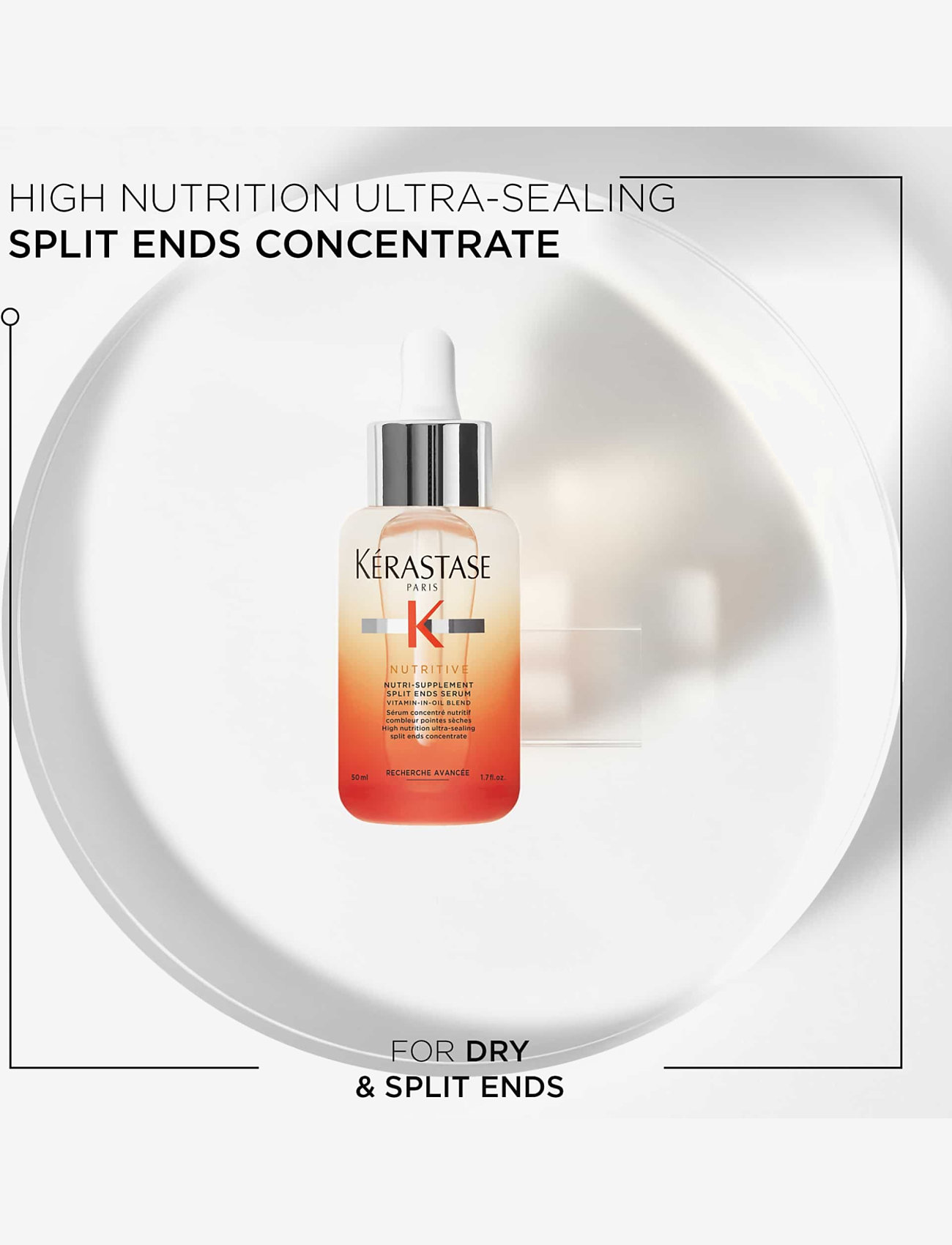 Kérastase - Kérastase Nutritive Split End Serum 50 ml - hiustenhoito - clear - 1