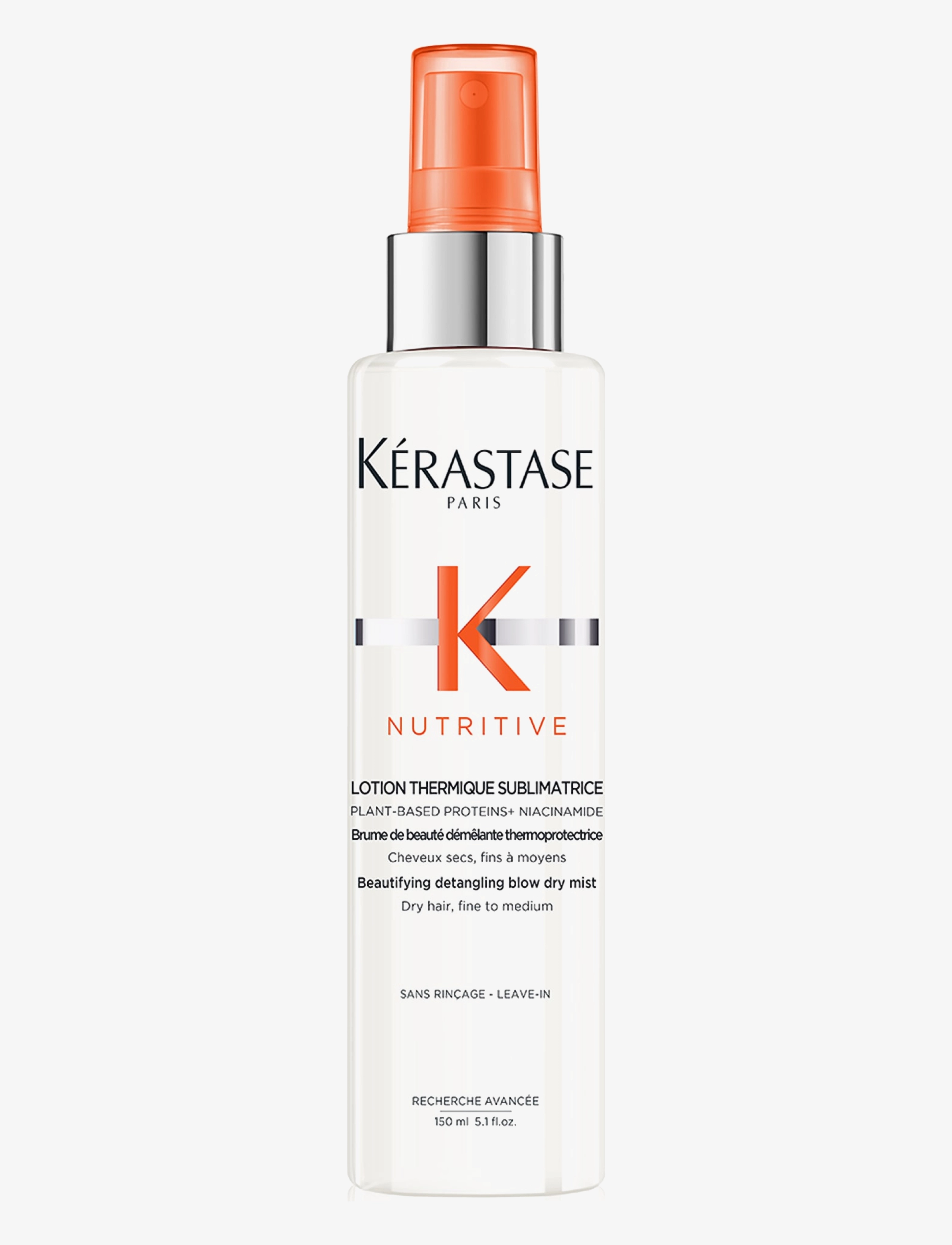Kérastase Nutritive Lotion Thermique Blow-Dry Mist 150 Ml, Varmebeskyttelse, Nude, Str: 150 ml