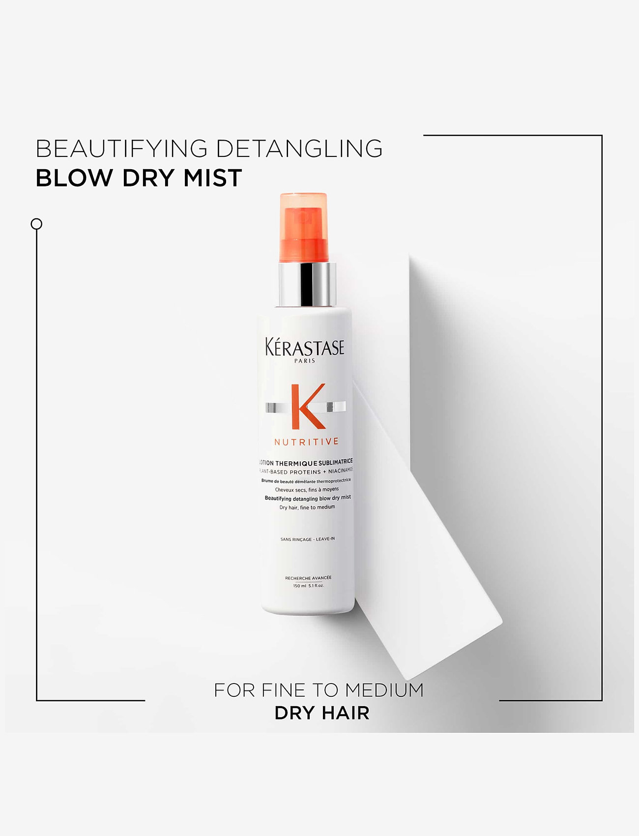Kérastase - Kérastase Nutritive Lotion Thermique Blow-Dry Mist 150 ml - värmeskydd - clear - 2