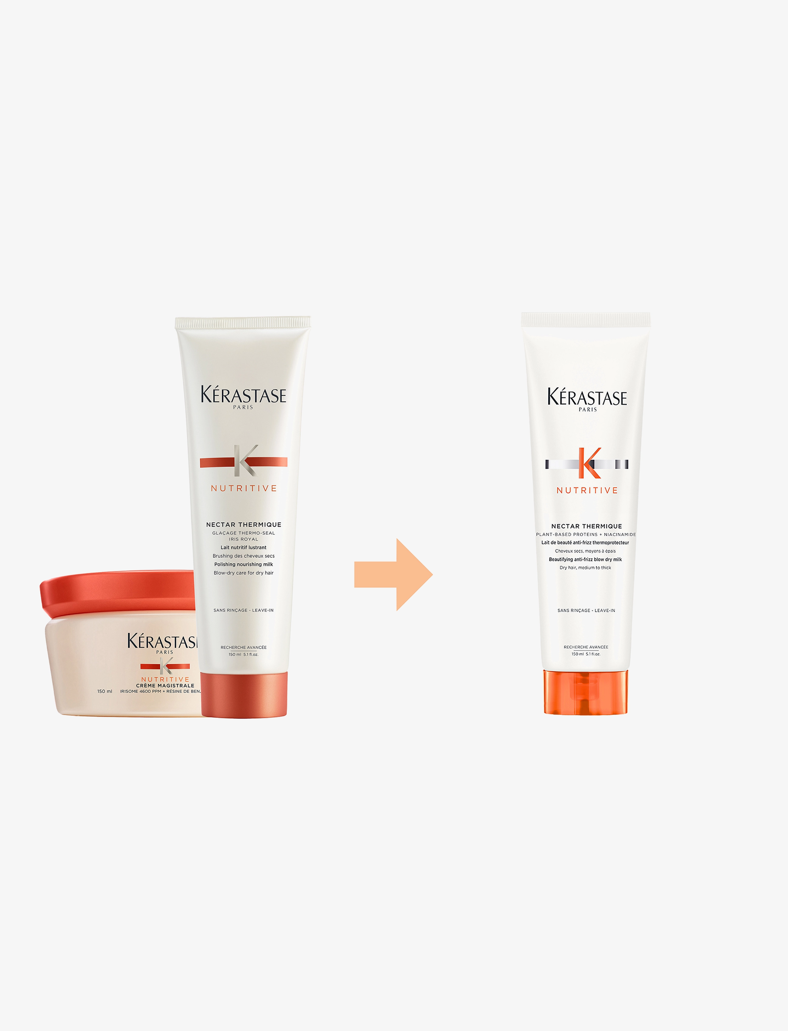 Kérastase - Kérastase Nutritive Nectar Thermique Heat Protection 150 ml - hitavörn - clear - 3