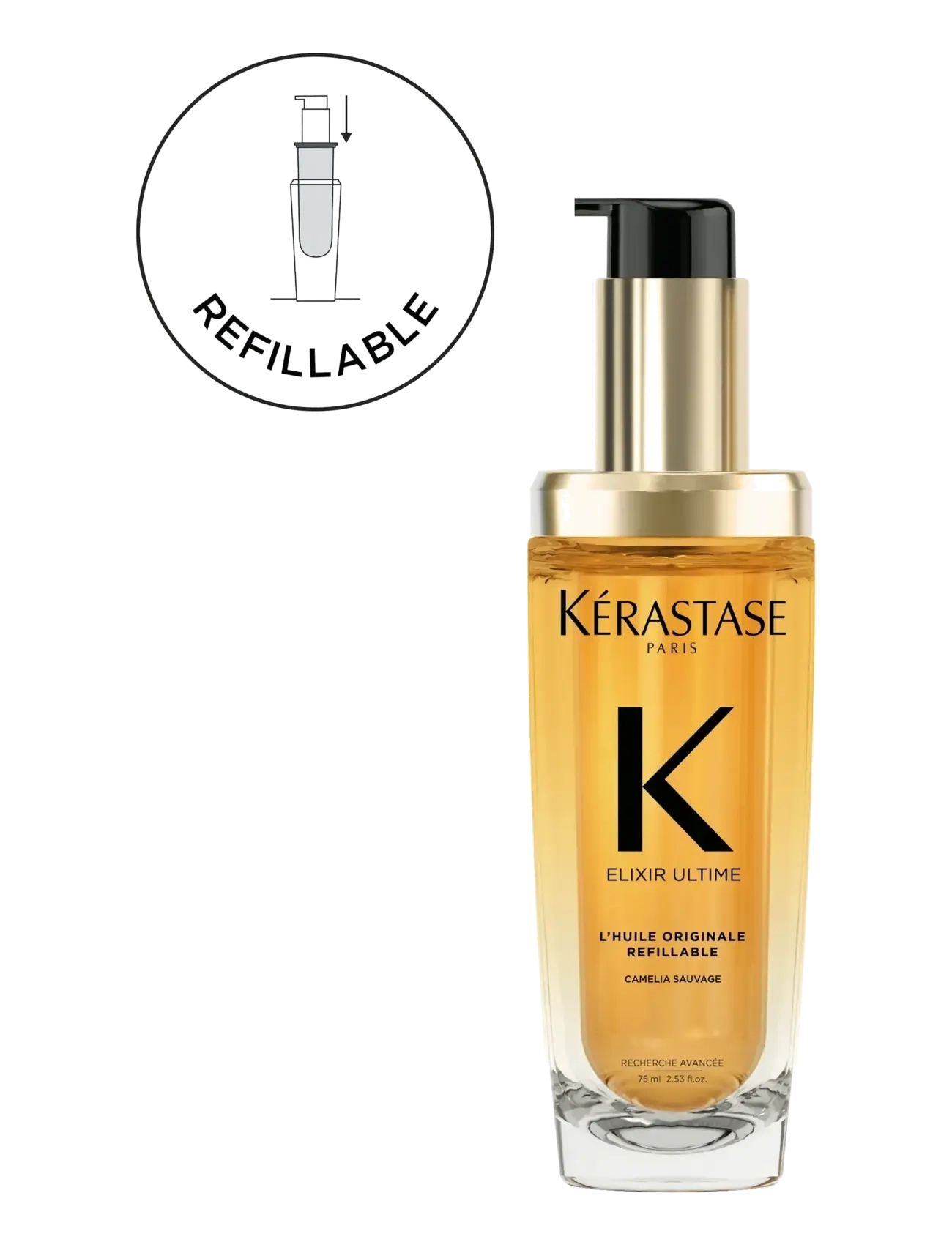 Kérastase - Kérastase Elixir Ultime L’Huile Originale Hair Oil 75 ml - hårolje - clear - 1