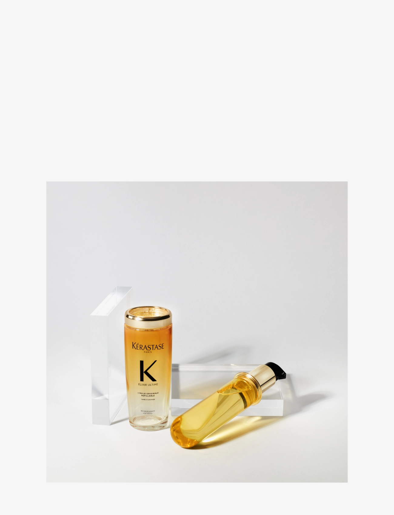 Kérastase - Kérastase Elixir Ultime L’Huile Originale Hair Oil Refill 75 ml - täyttöpakkaukset hiustenhoitotuotteille - clear - 3