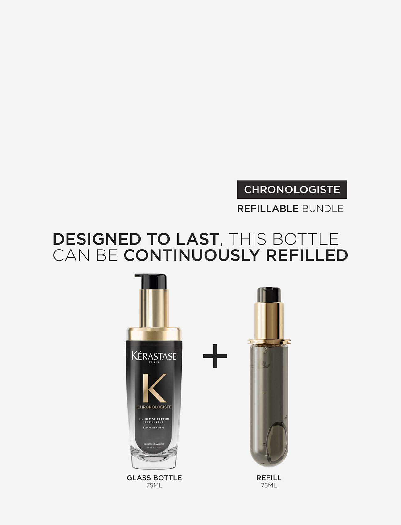 Kérastase - Chronologiste L'Huile De Parfum Hair Oil Refill - refill til hårpleje - clear - 2