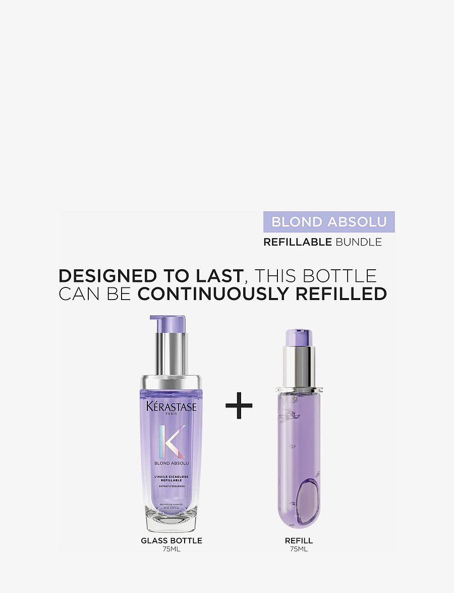 Kérastase - Kérastase Blond Absolu L´Huile Cicagloss Hair Oil Refill 75 ml - hårvård refill - clear - 2