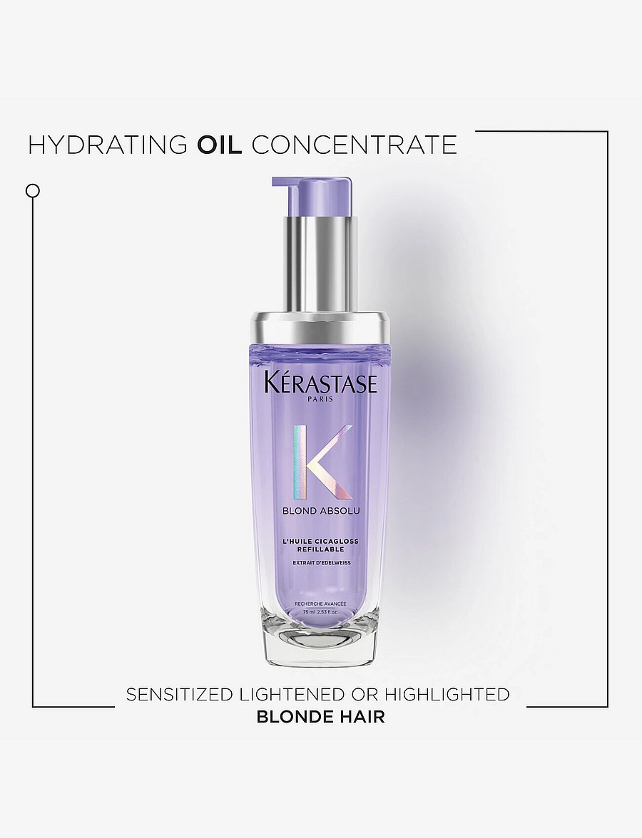 Kérastase - Kérastase Blond Absolu L´Huile Cicagloss Refillable Hair Oil 75 ml - hårprodukter - clear - 2