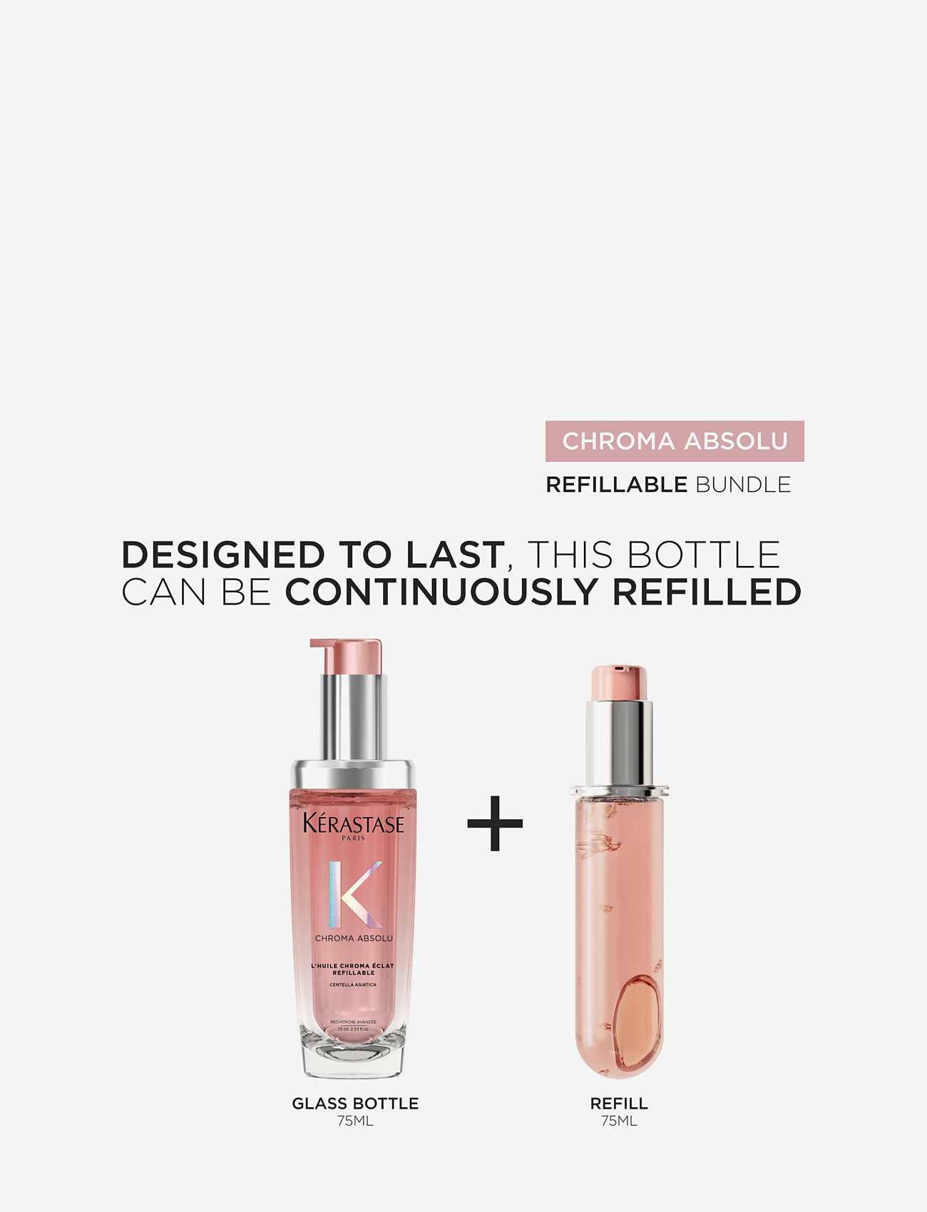 Kérastase - Chroma Éclat Hair Oil Refill - hårvård refill - clear - 3