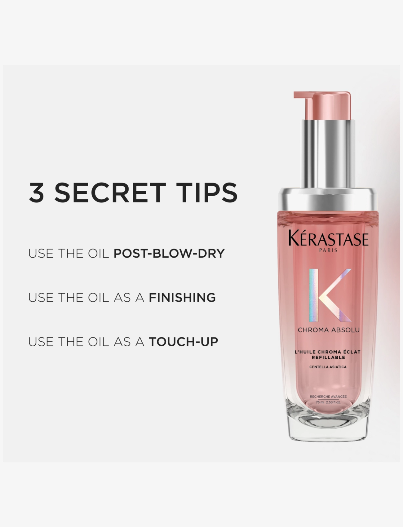 Kérastase - Chroma Éclat Hair Oil Refill - hårpleie refills - clear - 5