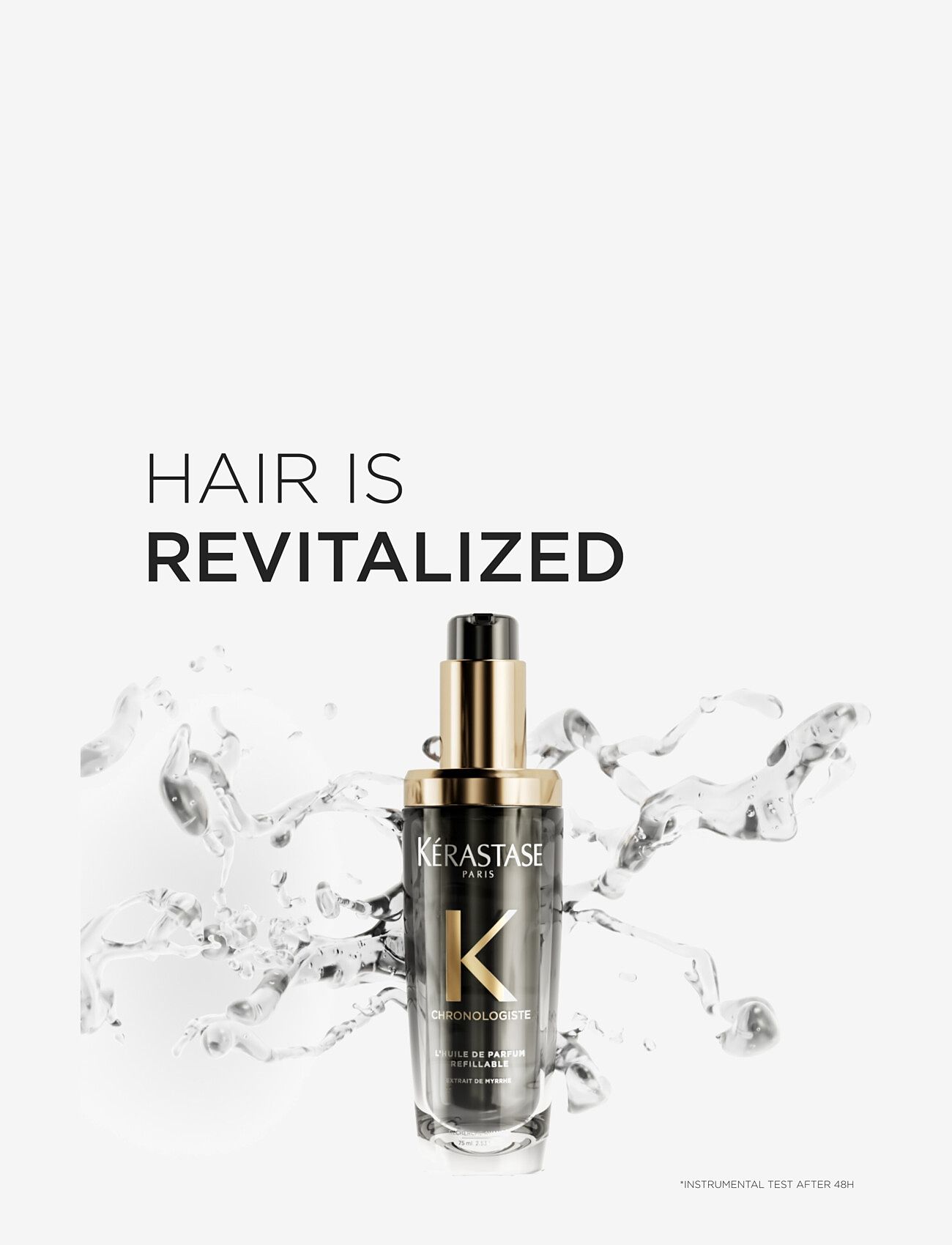 Kérastase - Kérastase Chronologiste L'Huile De Parfum Refillable Hair Oil 75 ml - hårprodukter - clear - 5