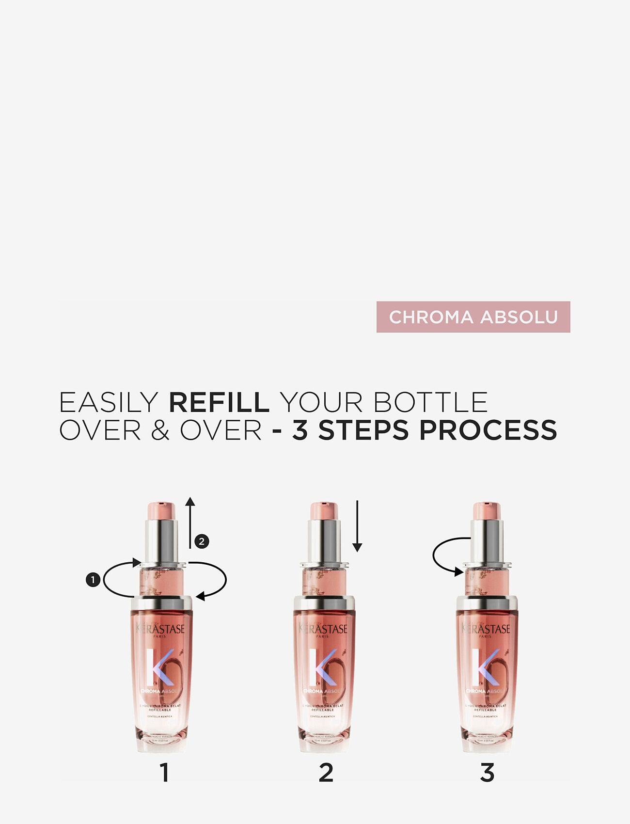Kérastase - Kérastase Chroma Éclat Refillable Hair Oil 75 ml - hårprodukter - clear - 5